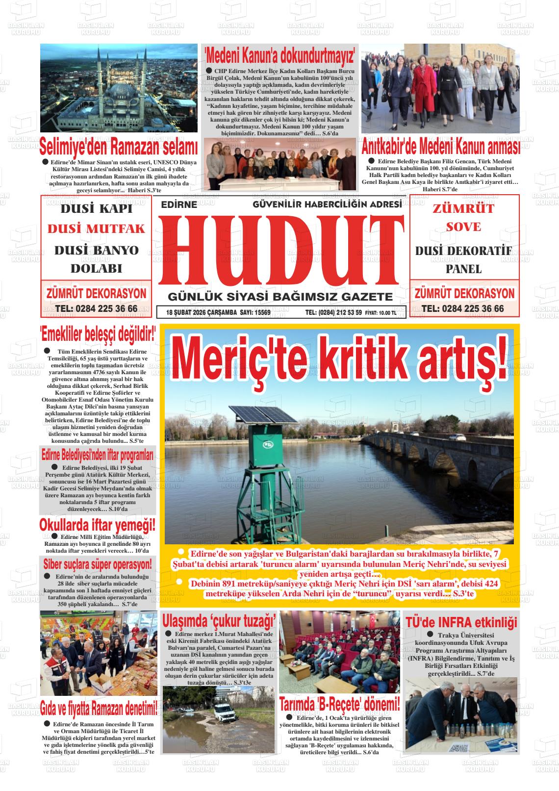 Edirne Hudut 18.02.2026