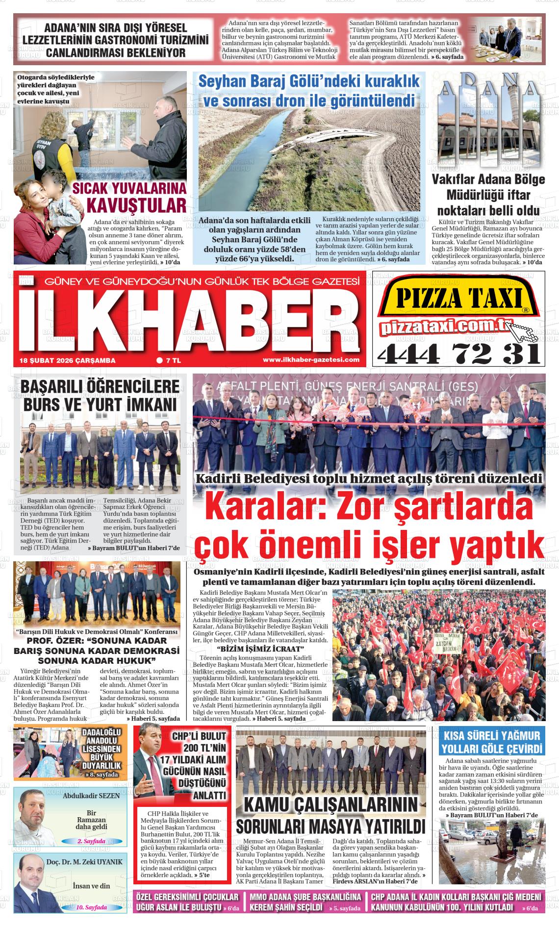 Adana Ilkhaber 18.02.2026