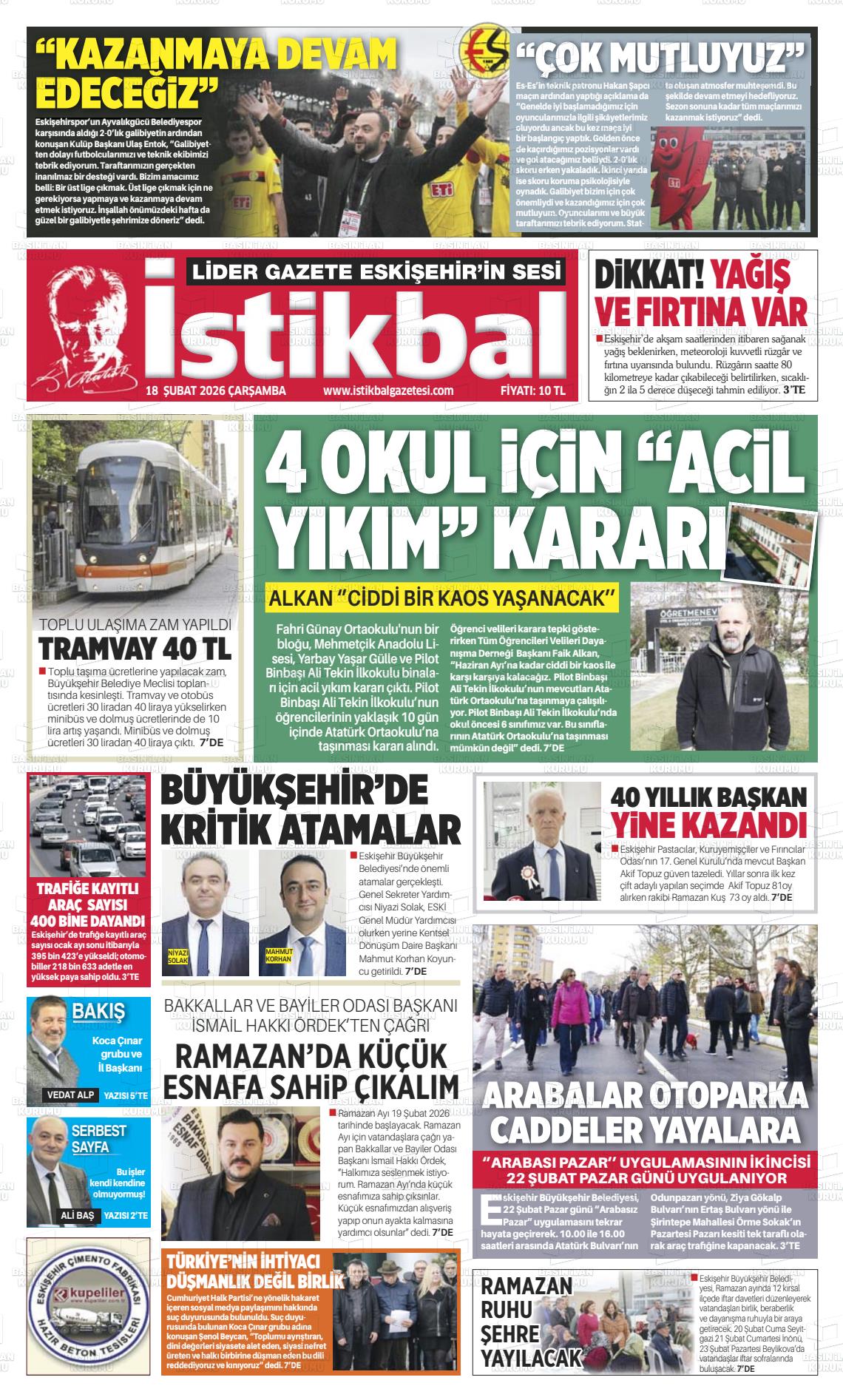 Eskisehir Istikbal 18.02.2026