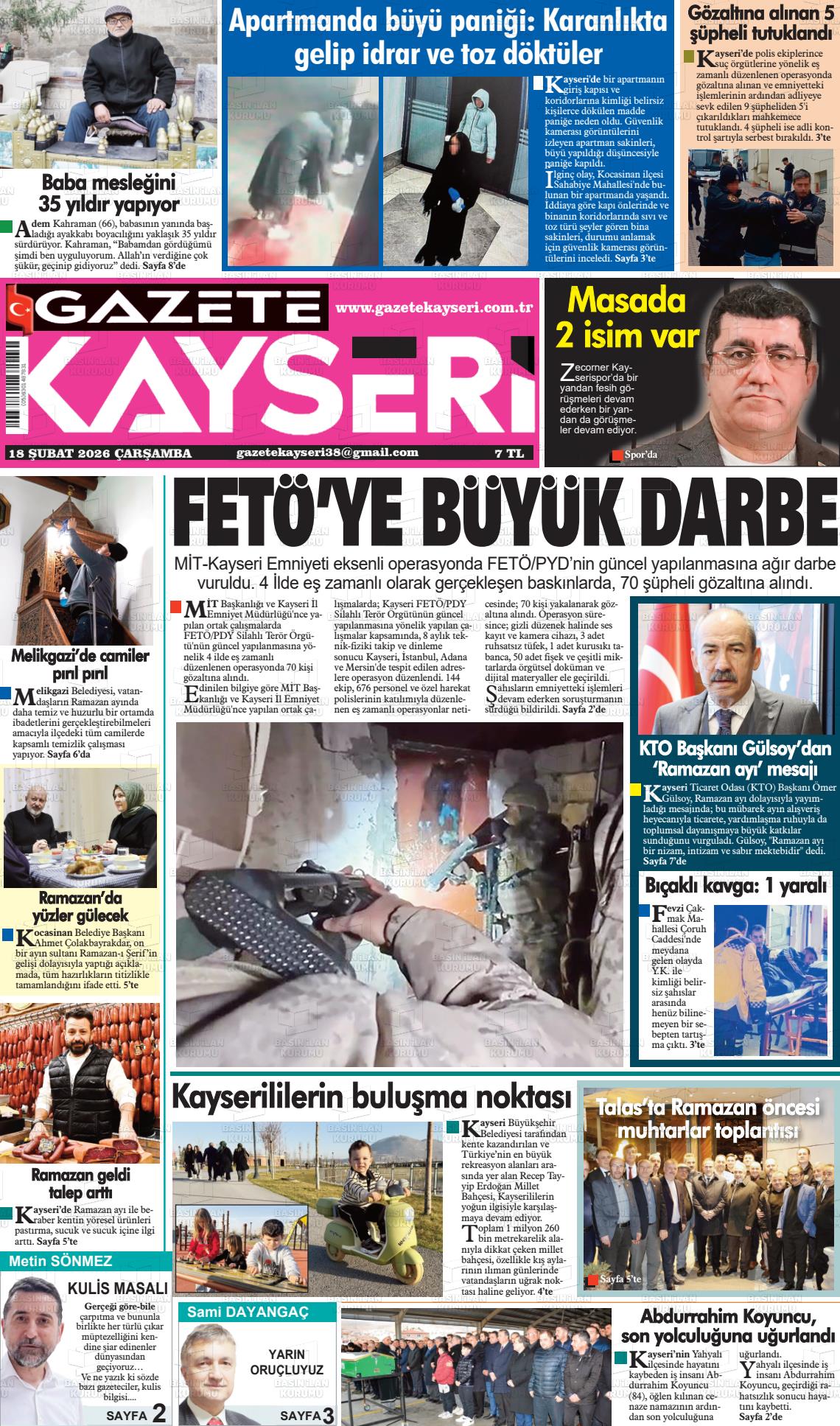 Kayseri Haber 38 18.02.2026