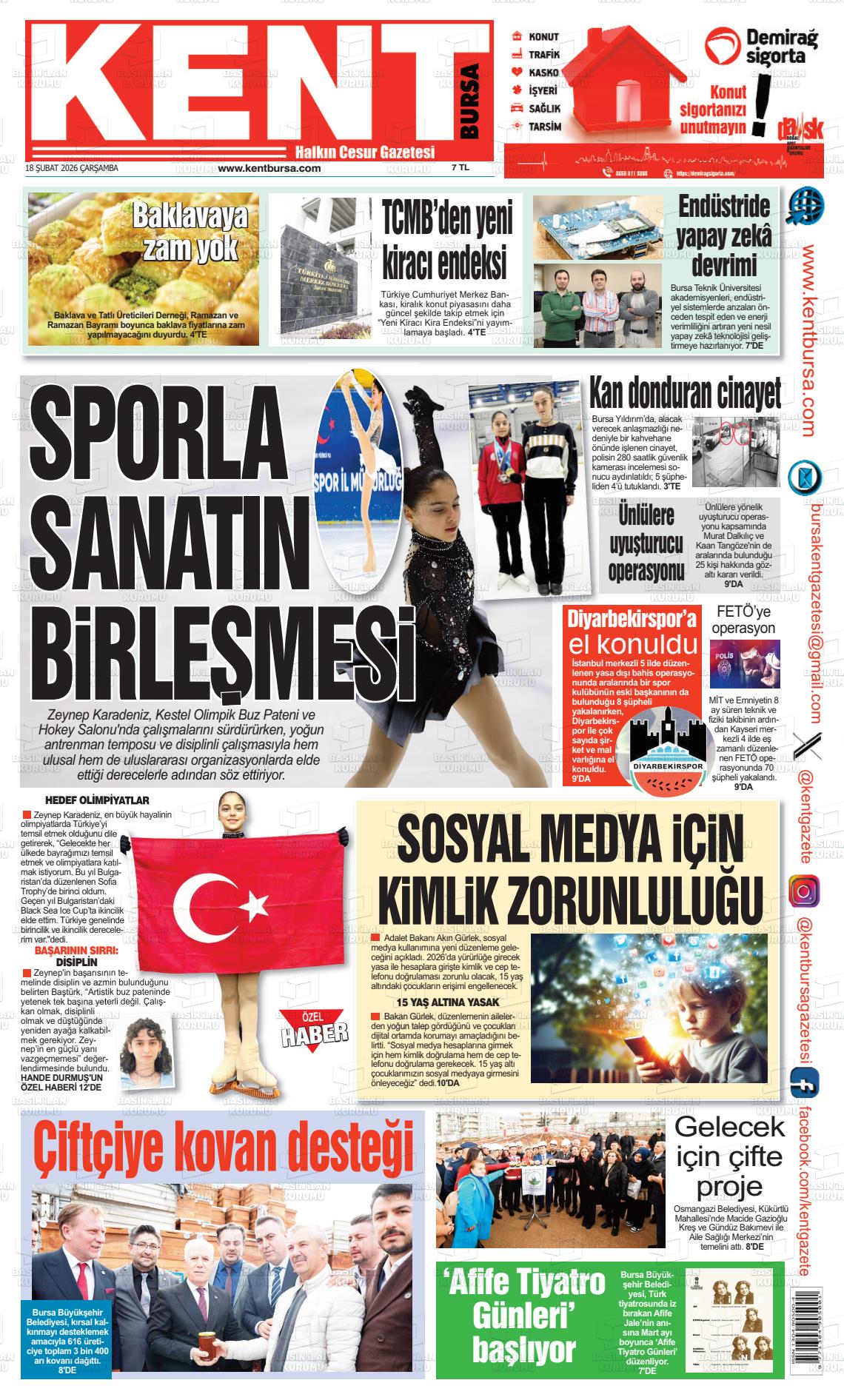 Bursa Kent 18.02.2026