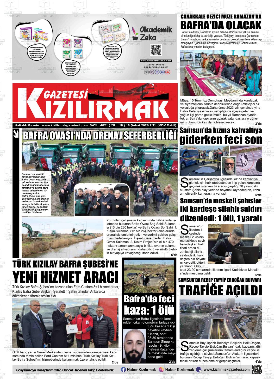 Samsun Kizilirmak 18.02.2026