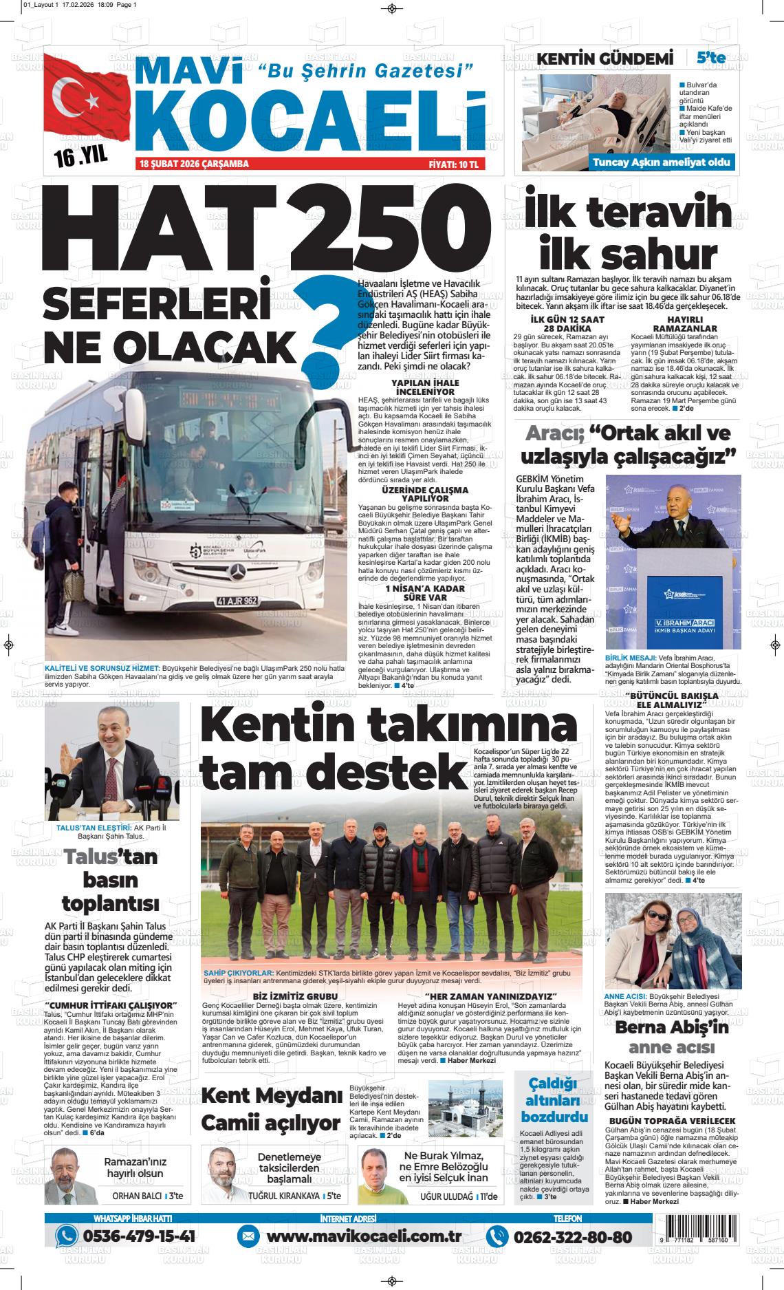 Kocaeli Mavi 18.02.2026