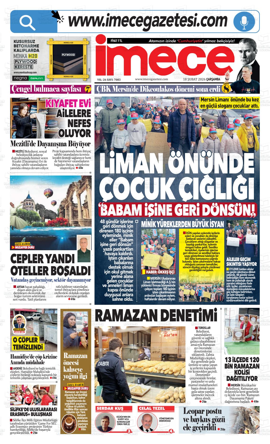 Mersin Imece 18.02.2026