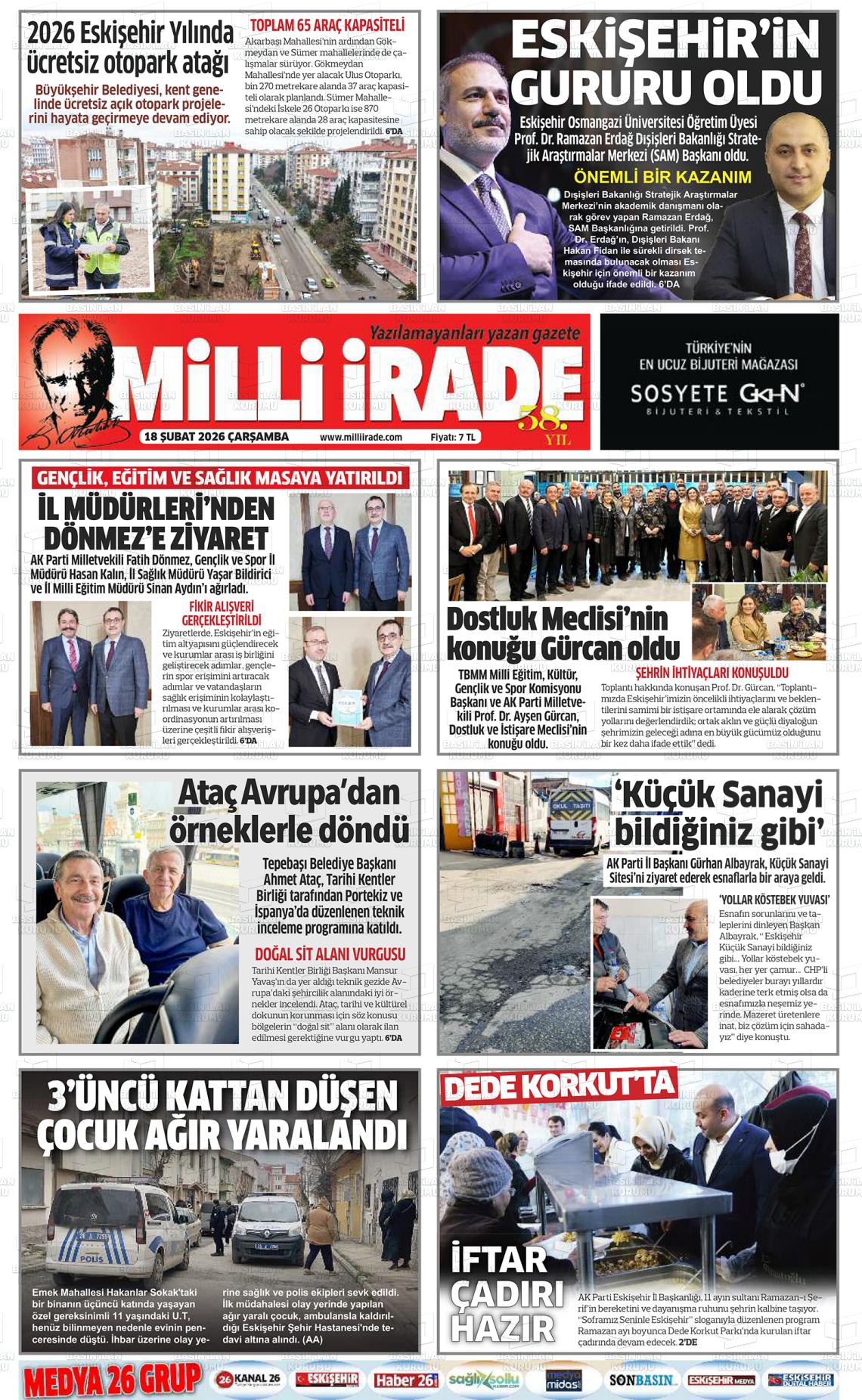 Konya Milliirade 18.02.2026