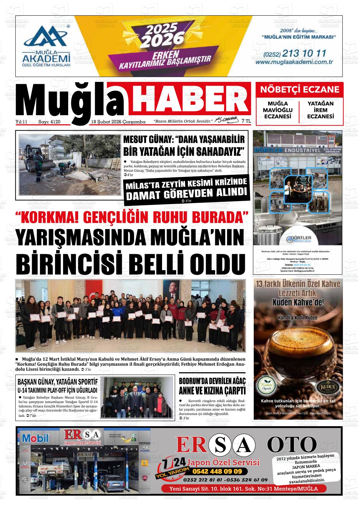 Mugla Haber 18.02.2026