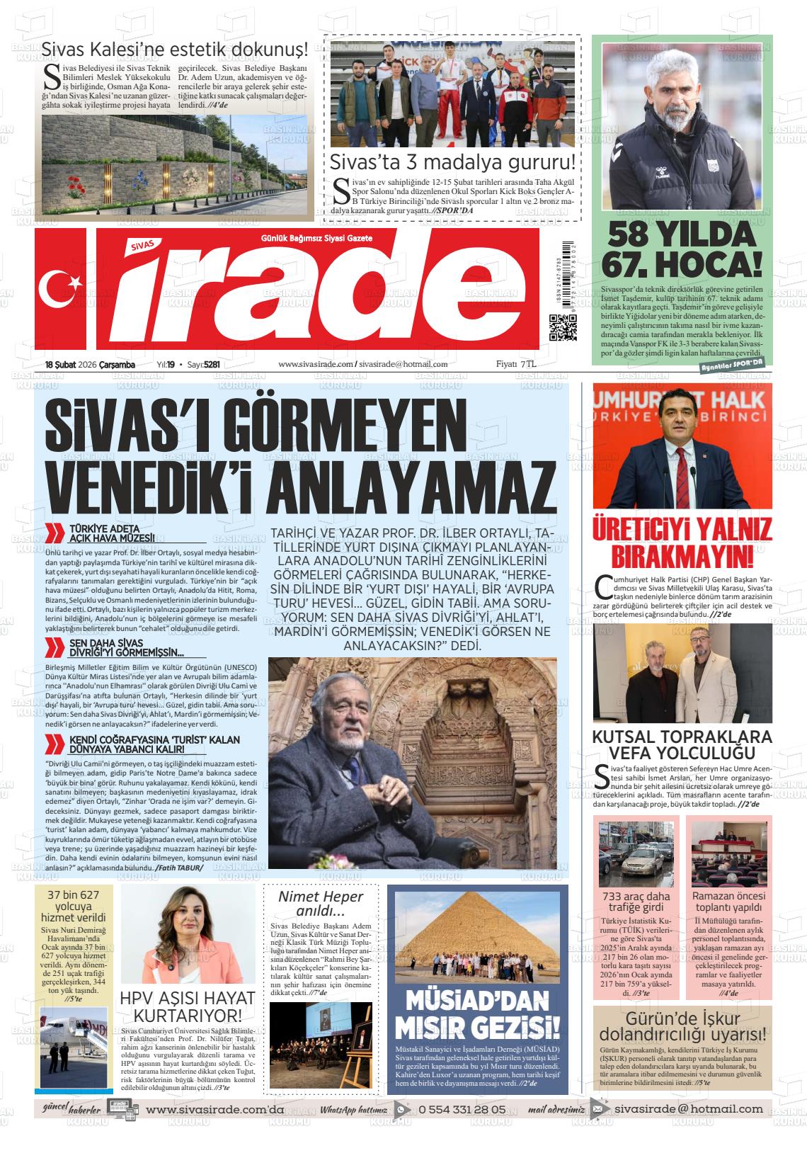 Sivas Irade 18.02.2026