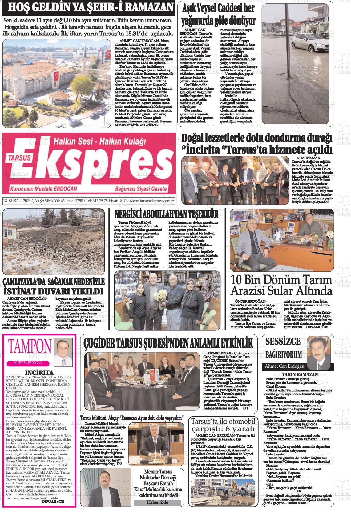 Mersin Tarsusekspres 18.02.2026