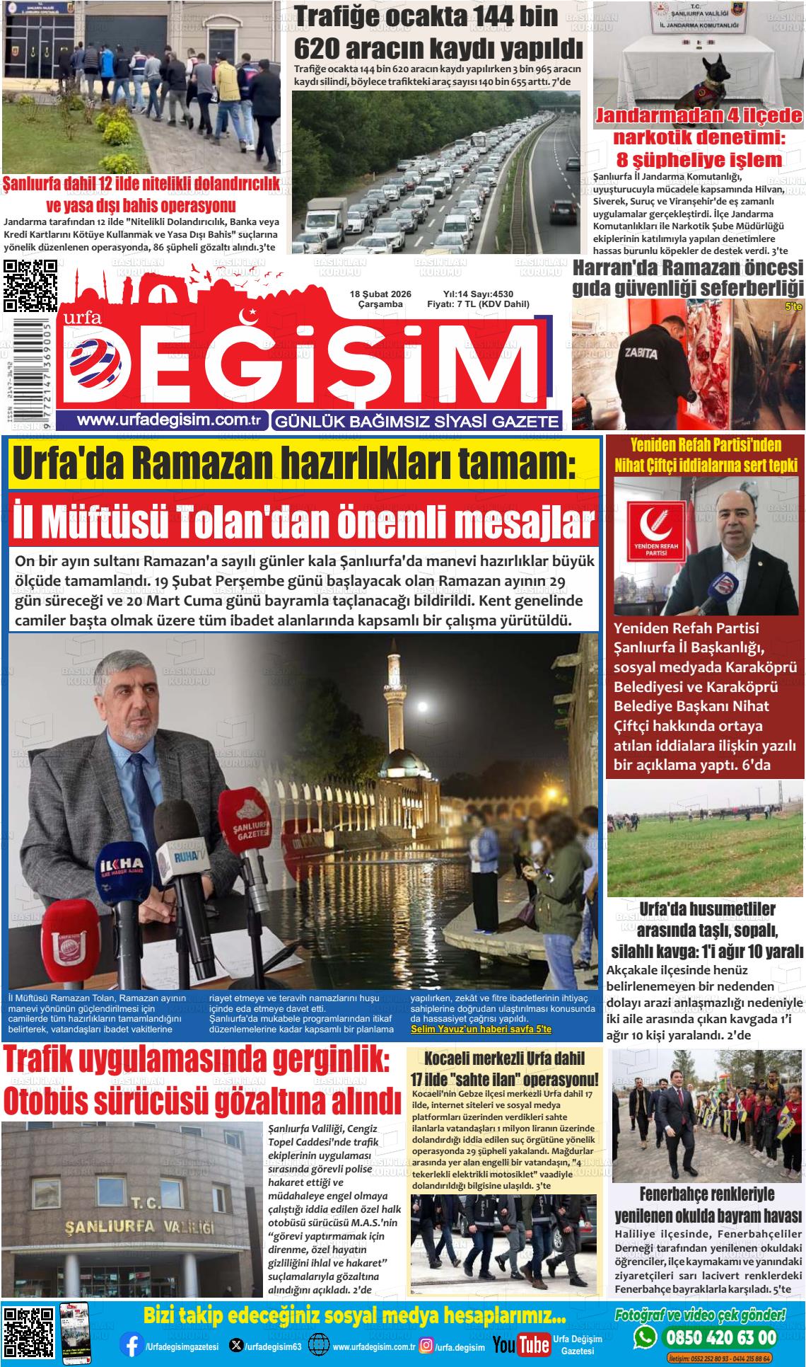 Sanliurfa Urfastar 18.02.2026