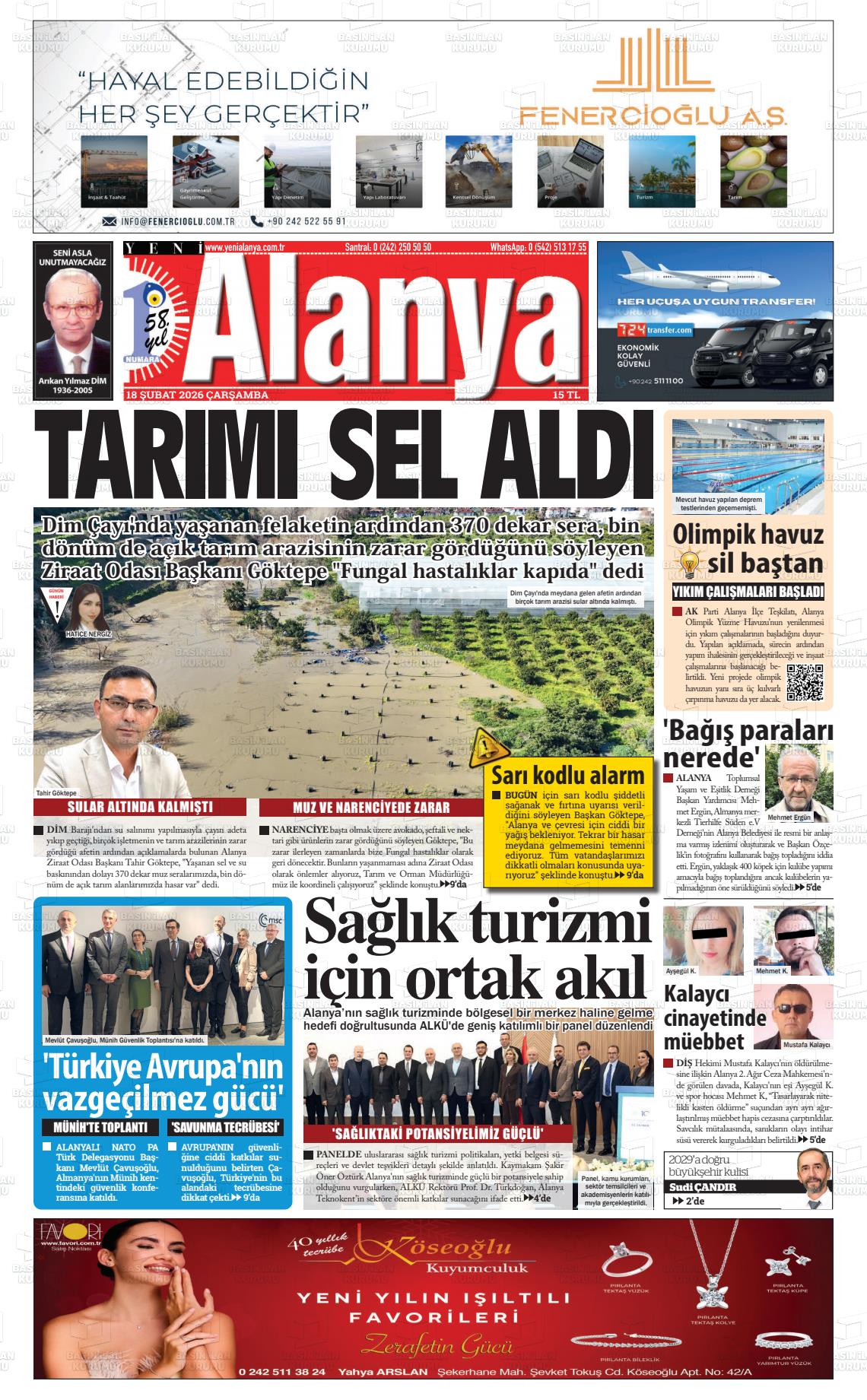 Antalya Yenialanya 18.02.2026