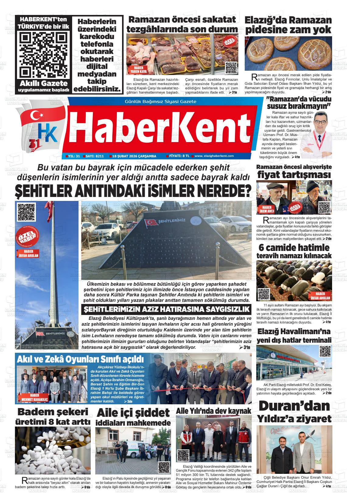 Elazig Yenicag 18.02.2026