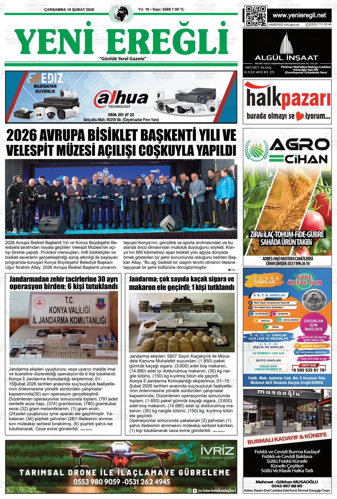 Konya Yenieregli 18.02.2026