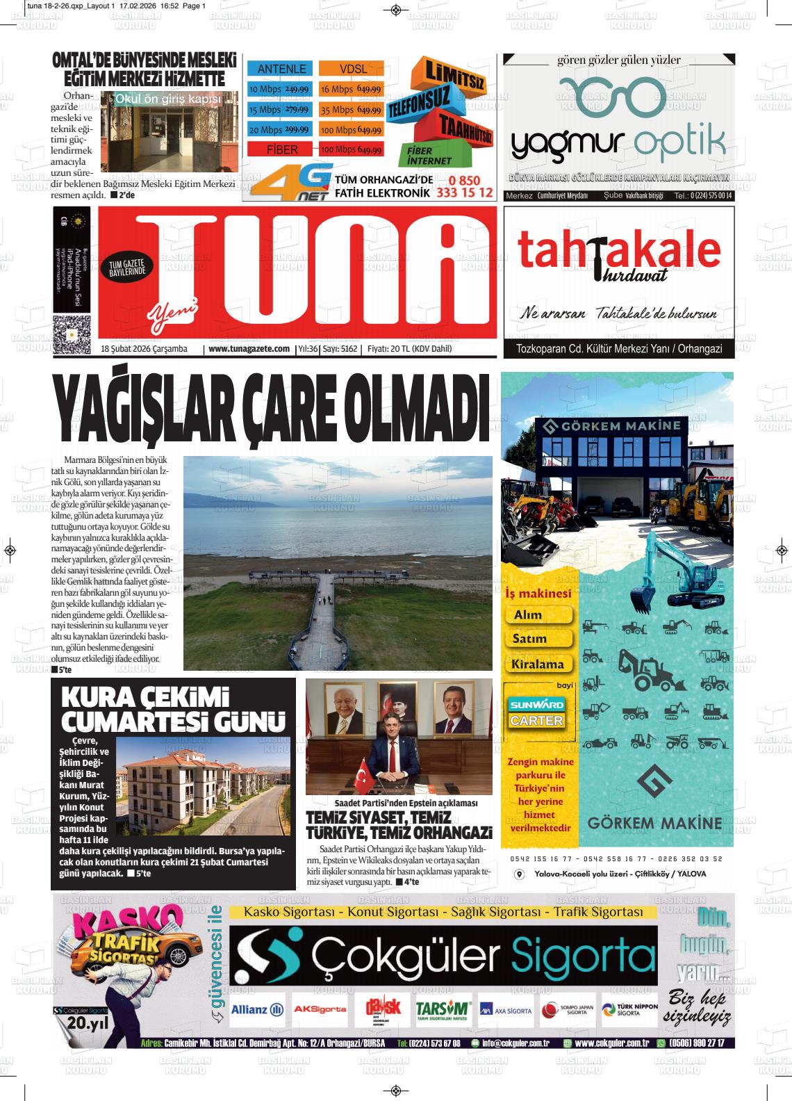 Izmir Yenigun 18.02.2026