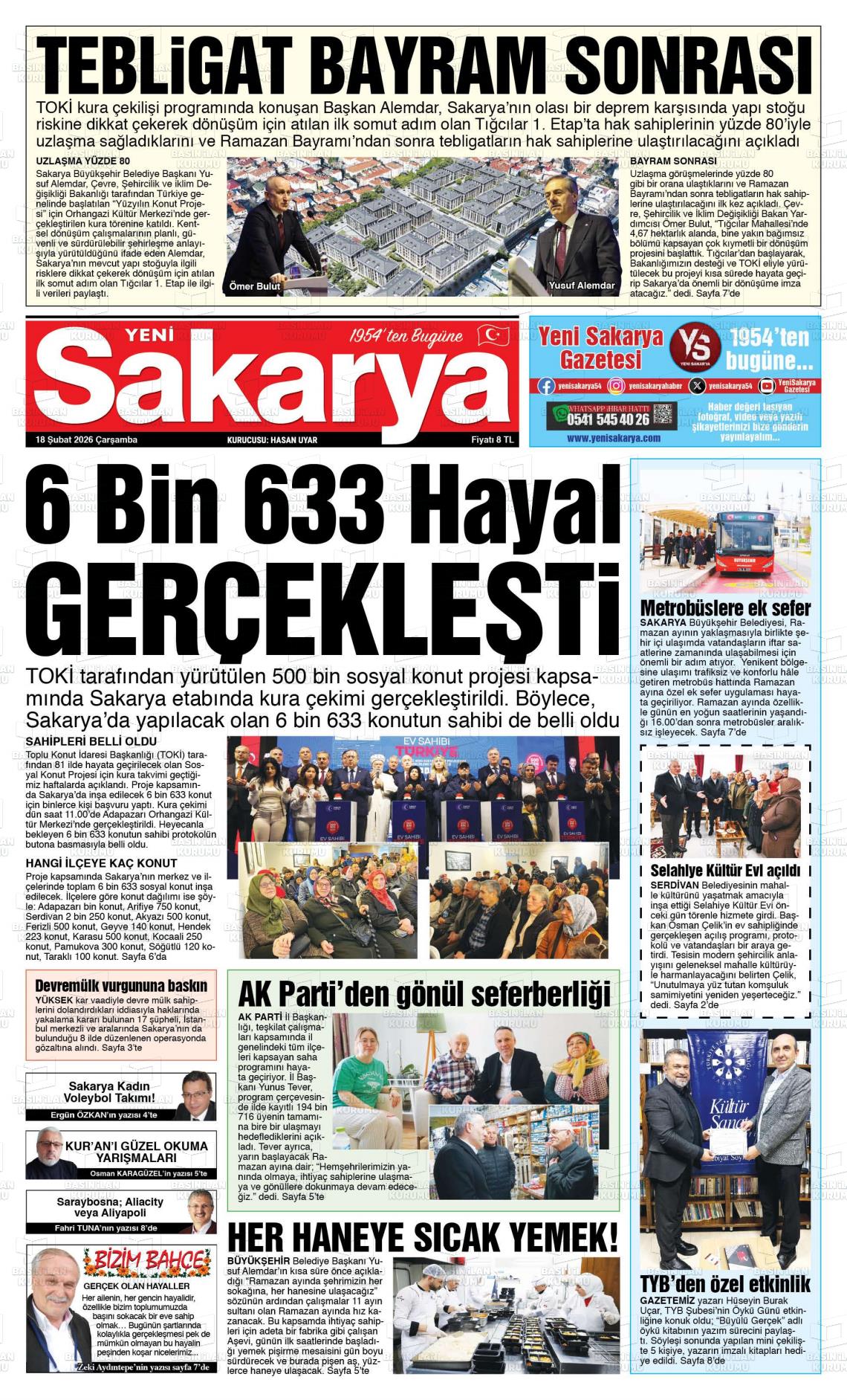 Sakarya Yeni 18.02.2026