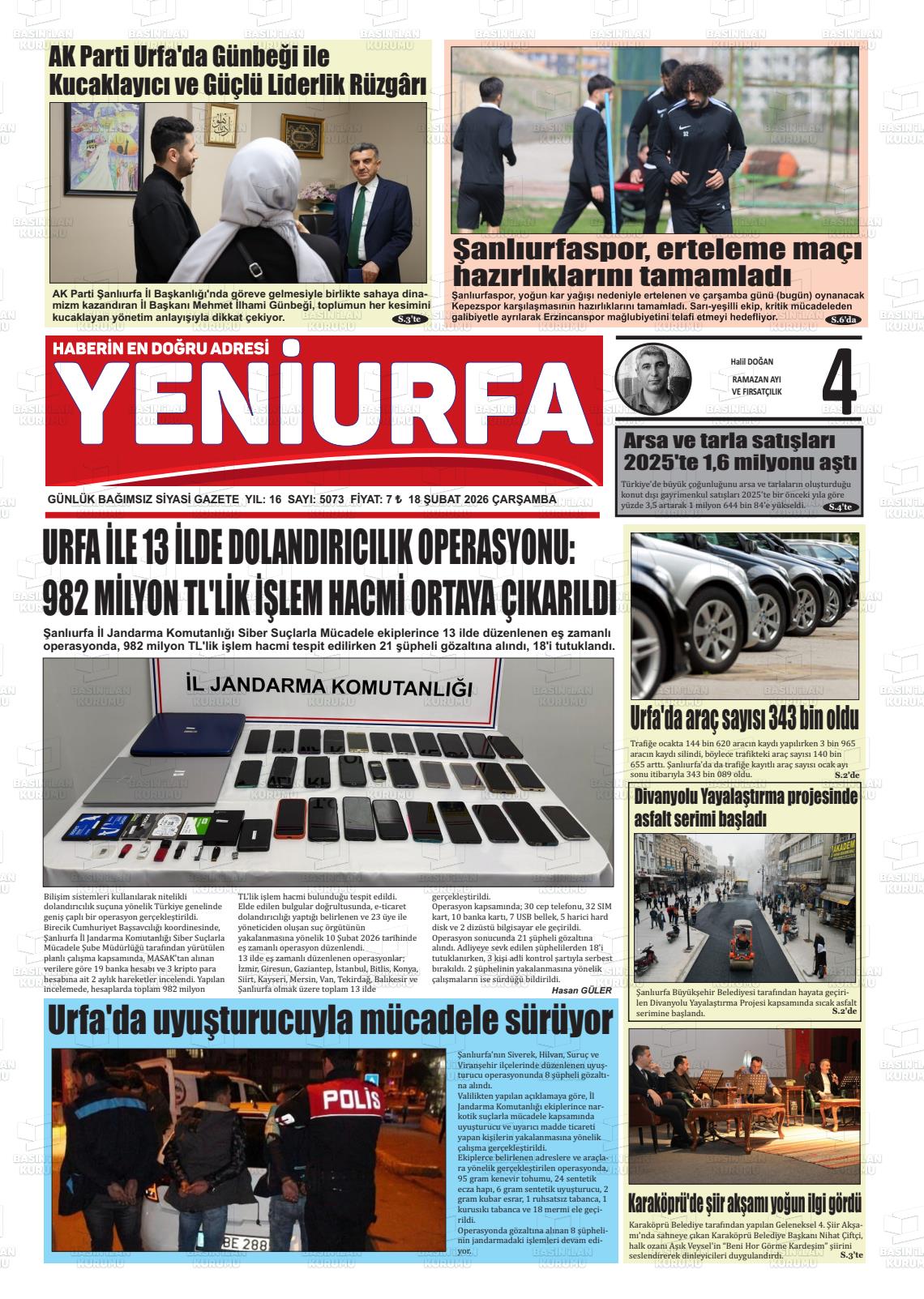 Sanliurfa Yeniurfa 18.02.2026