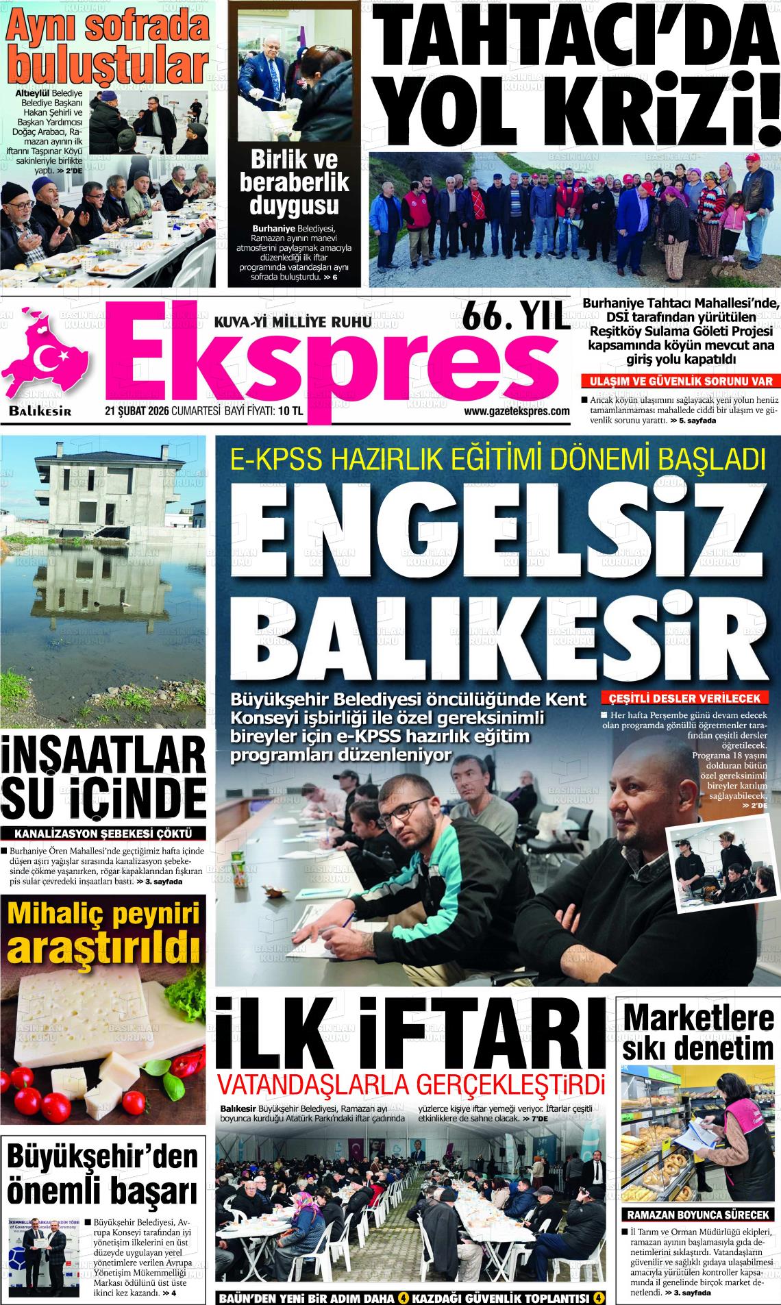 Balikesir Ekspres 21.02.2026