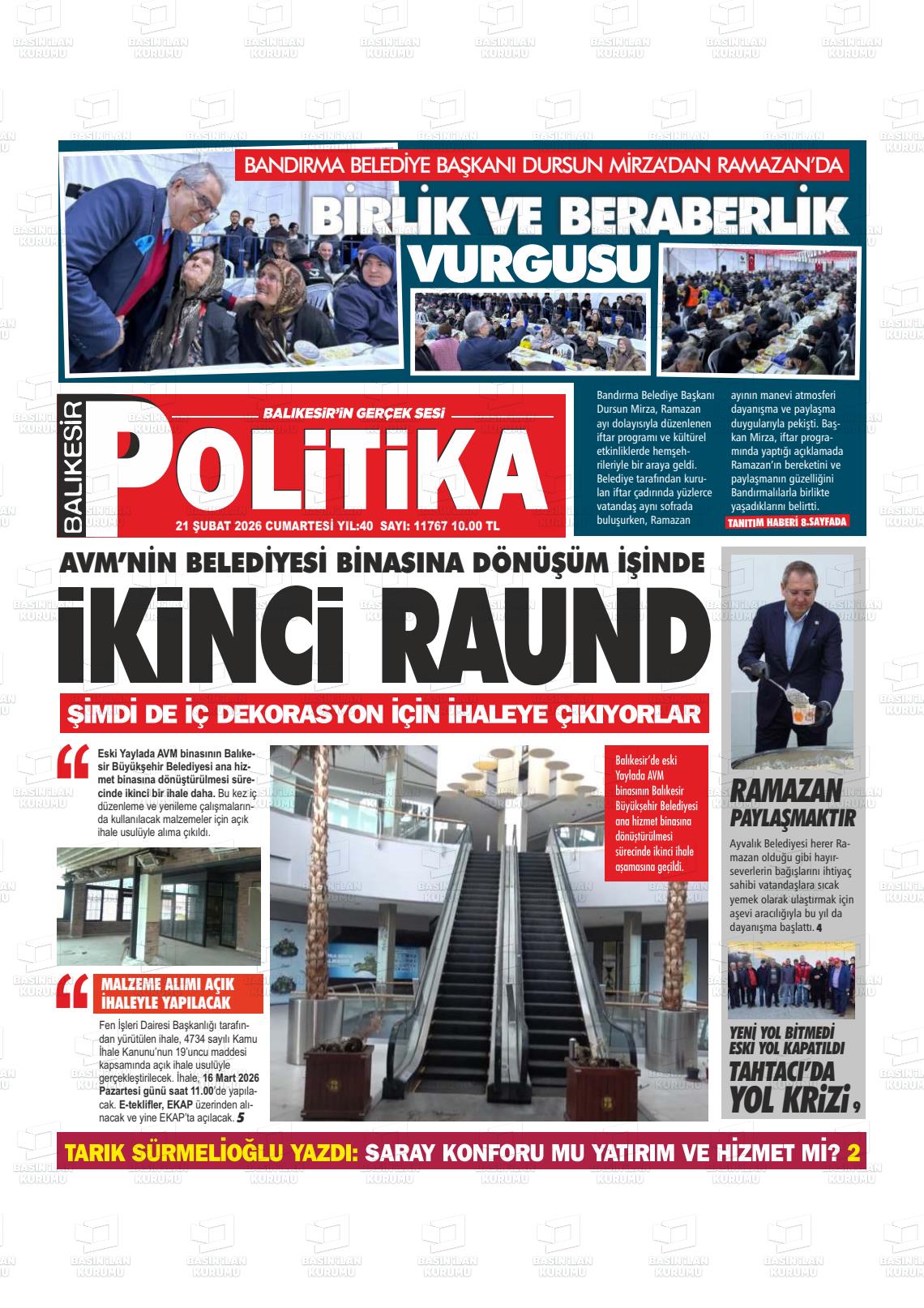 Balikesir Politika 21.02.2026