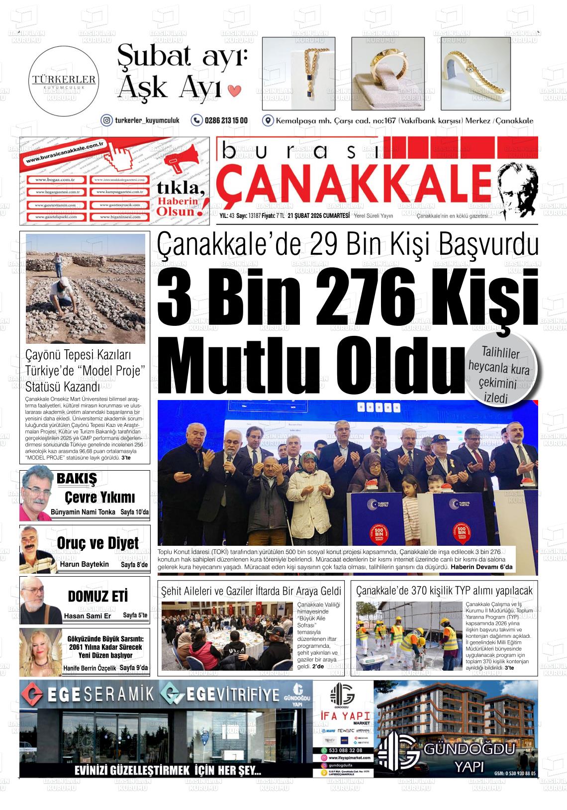 Canakkale Burasi 21.02.2026