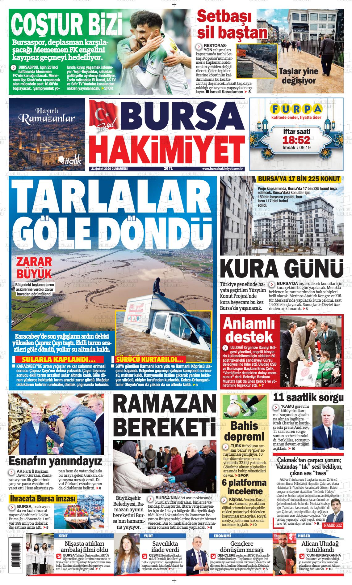 Bursa Hakimiyet 21.02.2026