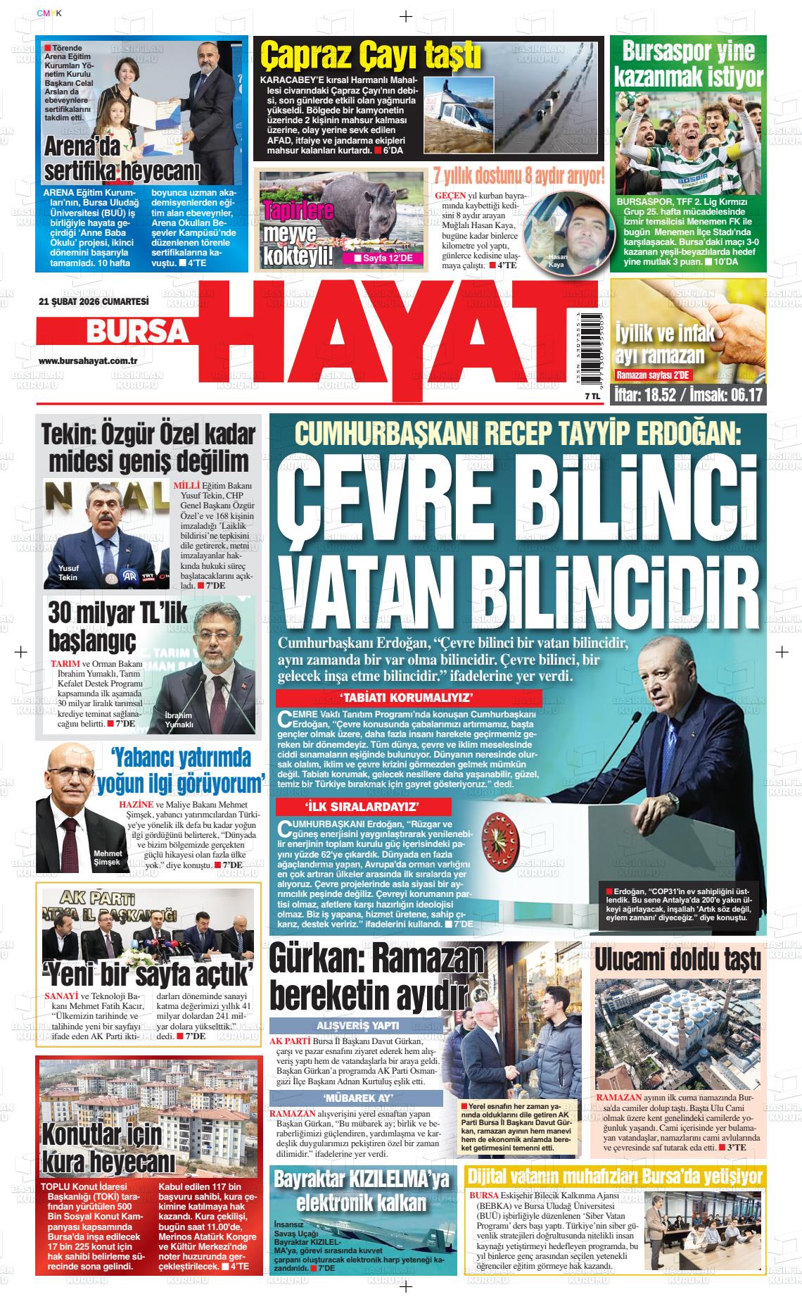 Bursa Hayat 21.02.2026