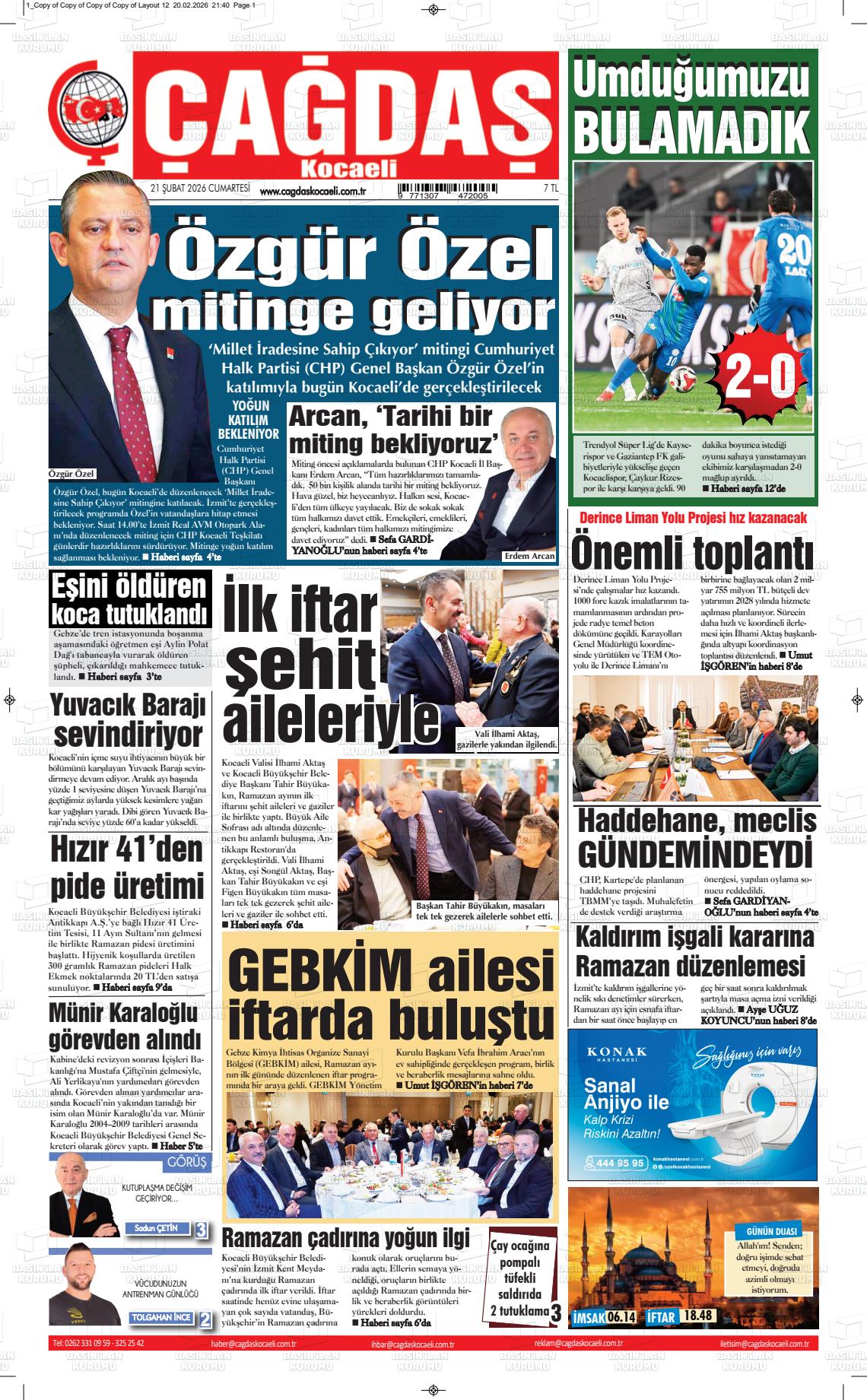 Kocaeli Cagdas 21.02.2026