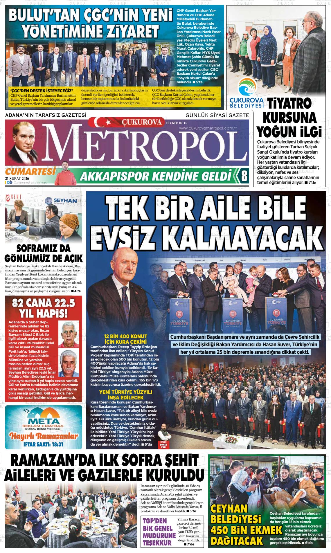 Adana Cukurovametropol 21.02.2026