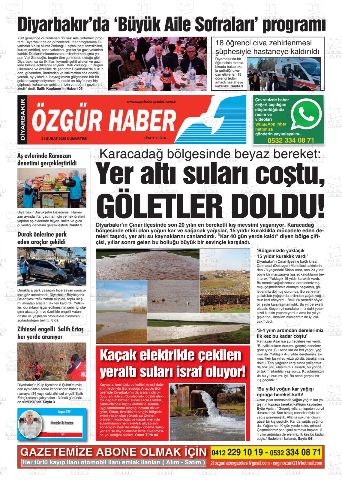 Diyarbakir Ozgurhaber 21.02.2026