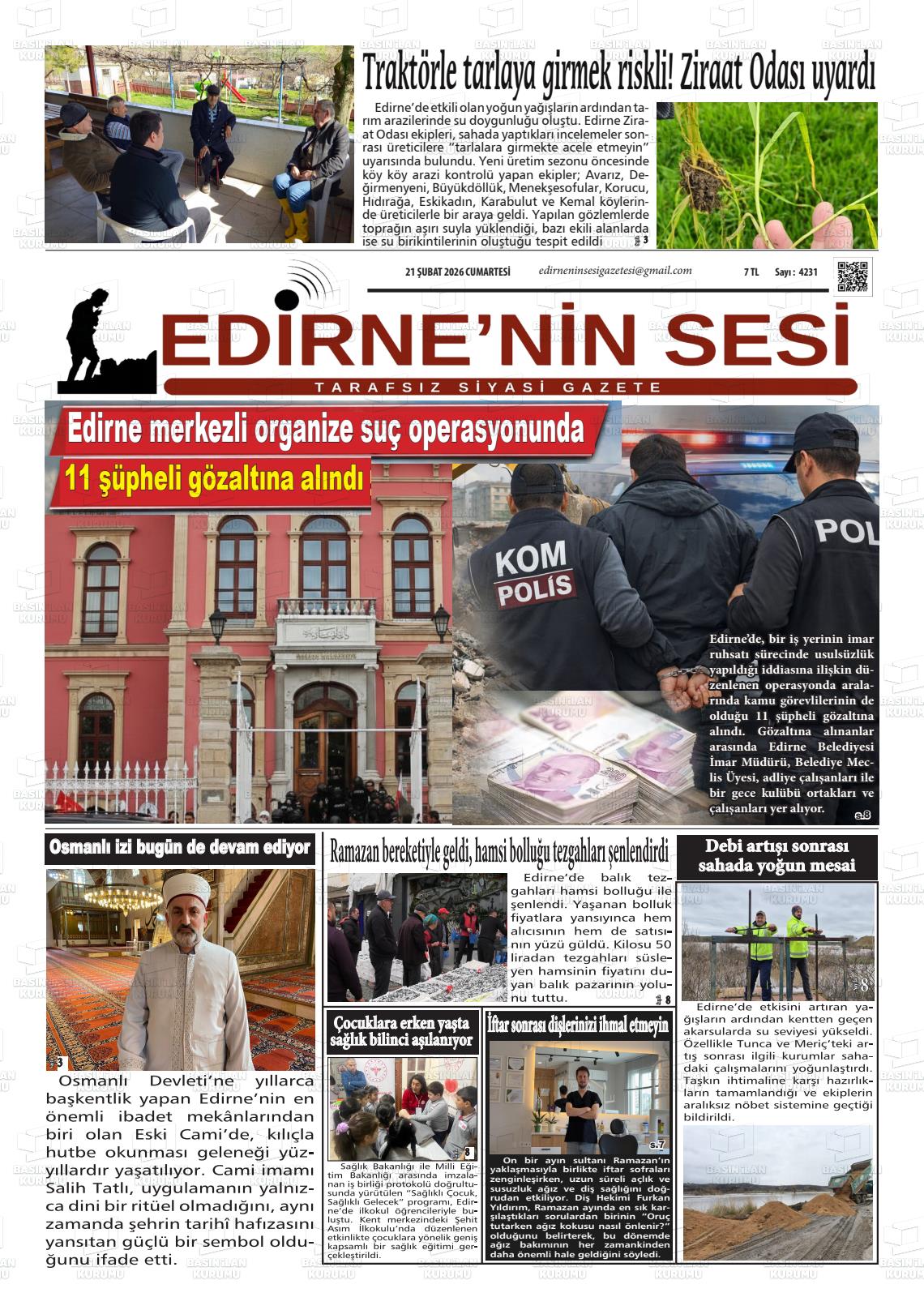 Edirne Star 21.02.2026