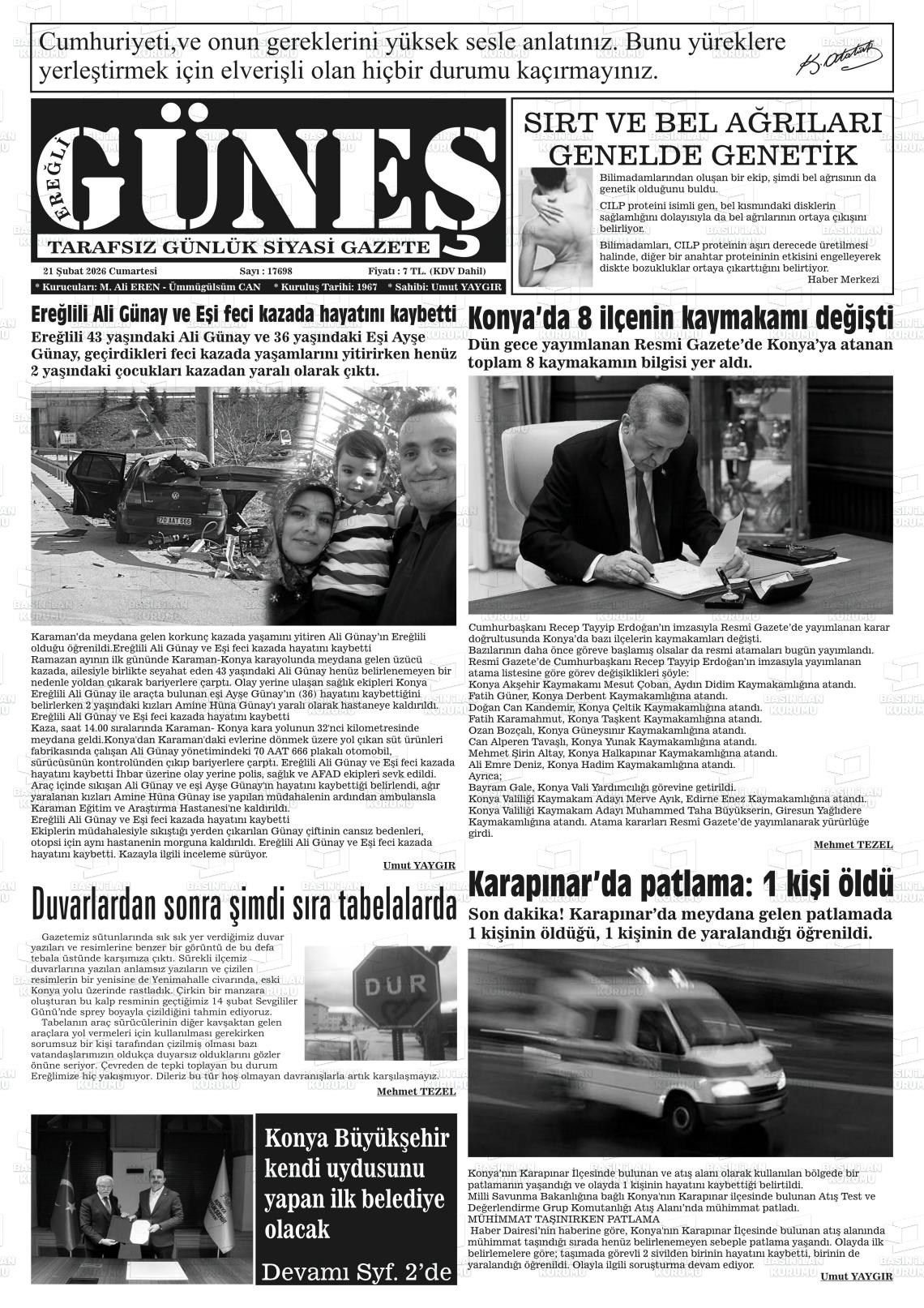 Konya Eregligunes 21.02.2026