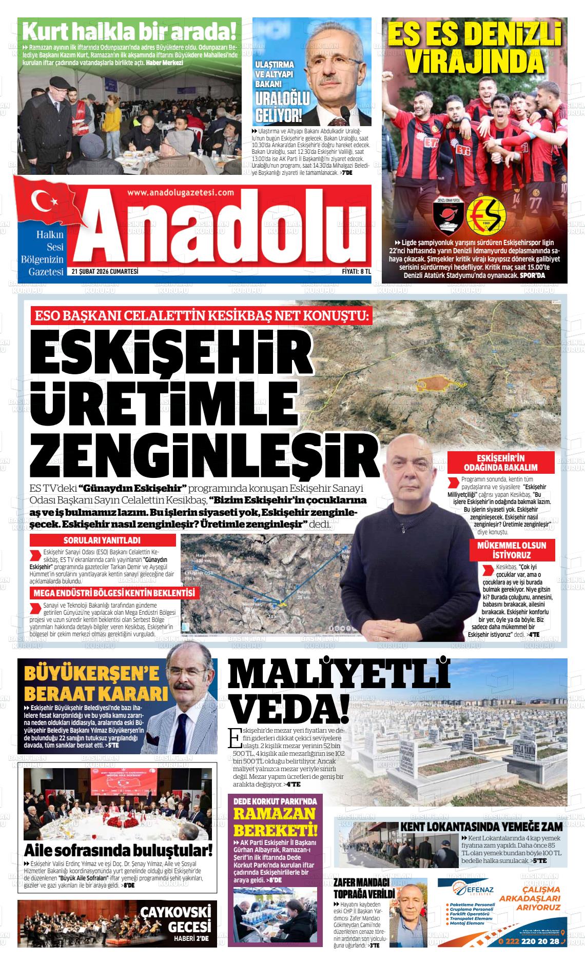 Eskisehir Anadolu 21.02.2026