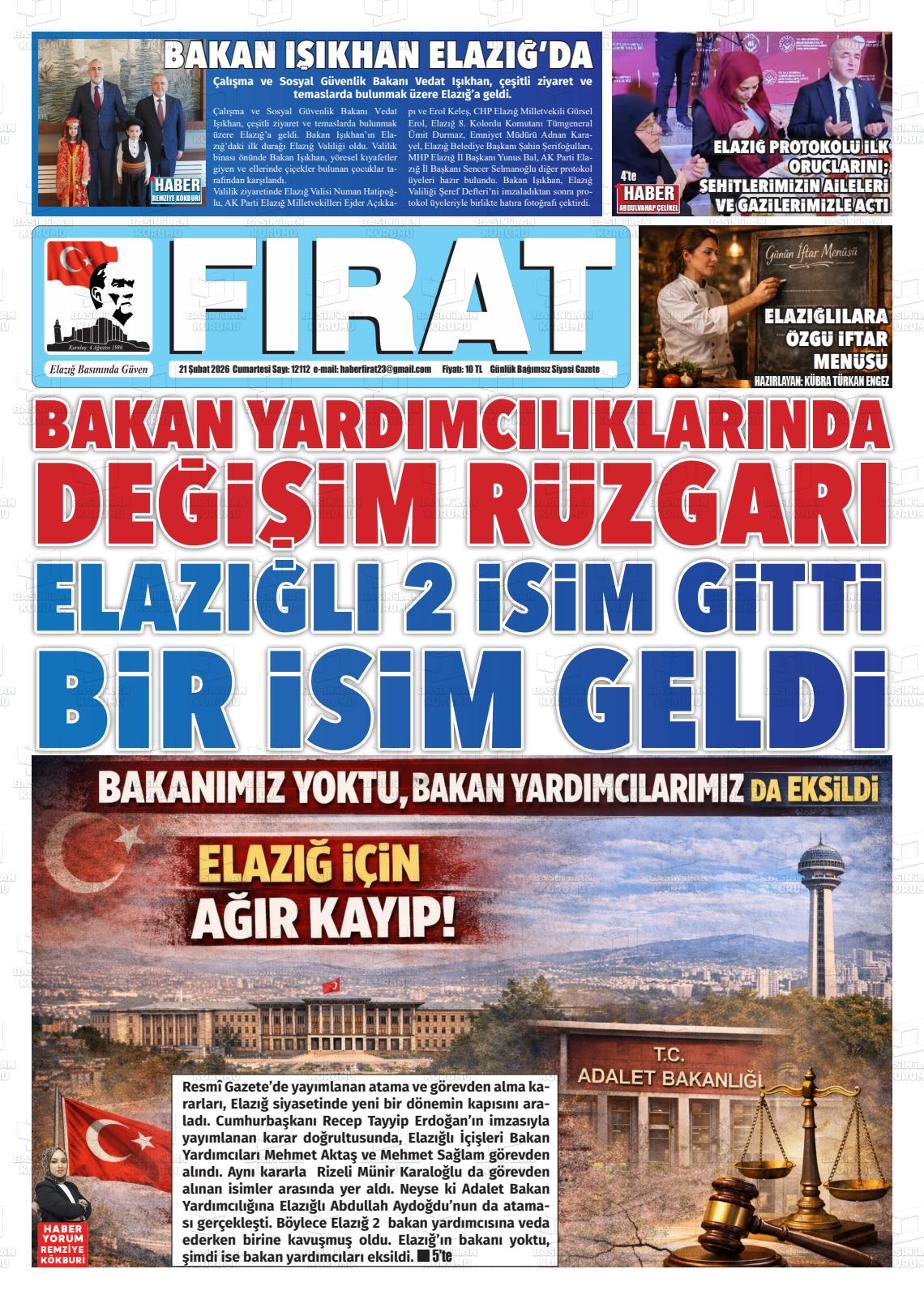 Elazig Firatgazetesi 21.02.2026