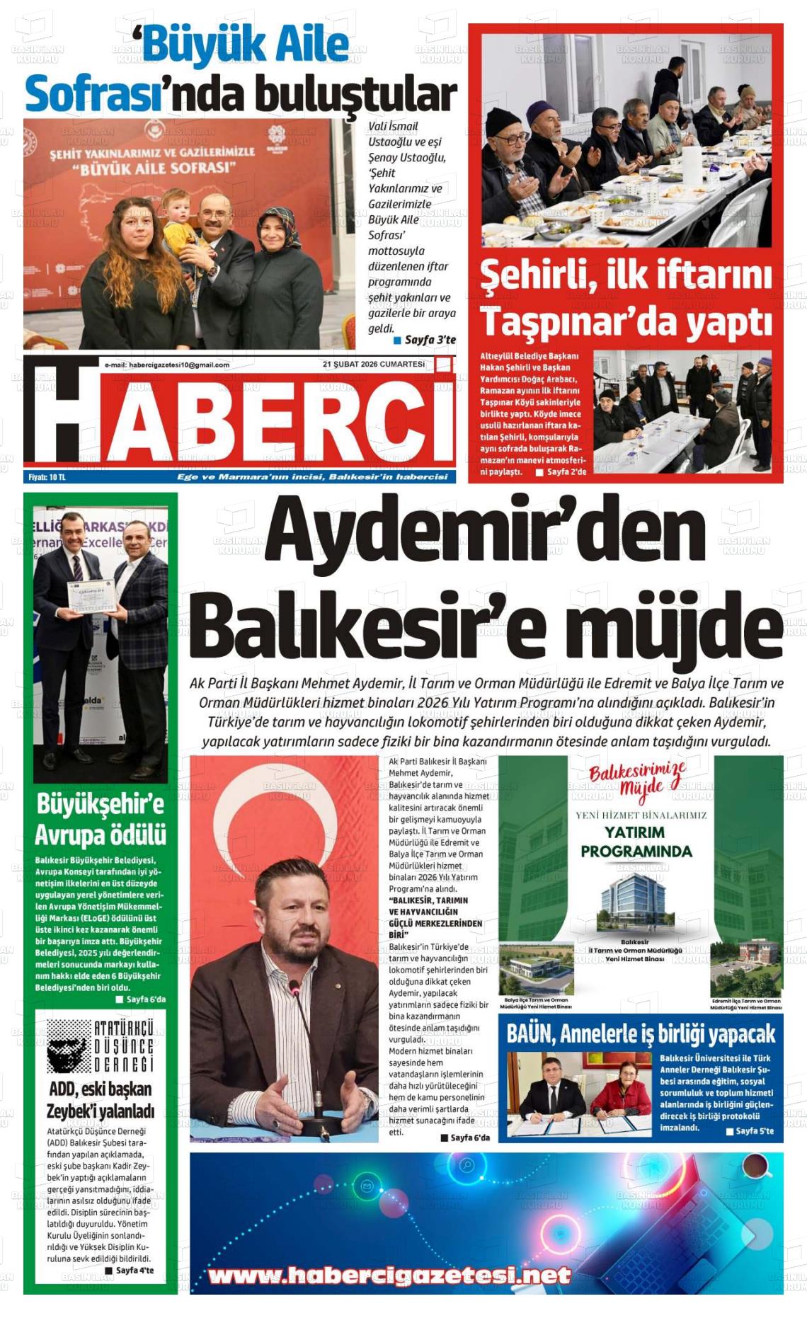 Mersin Haberci 21.02.2026