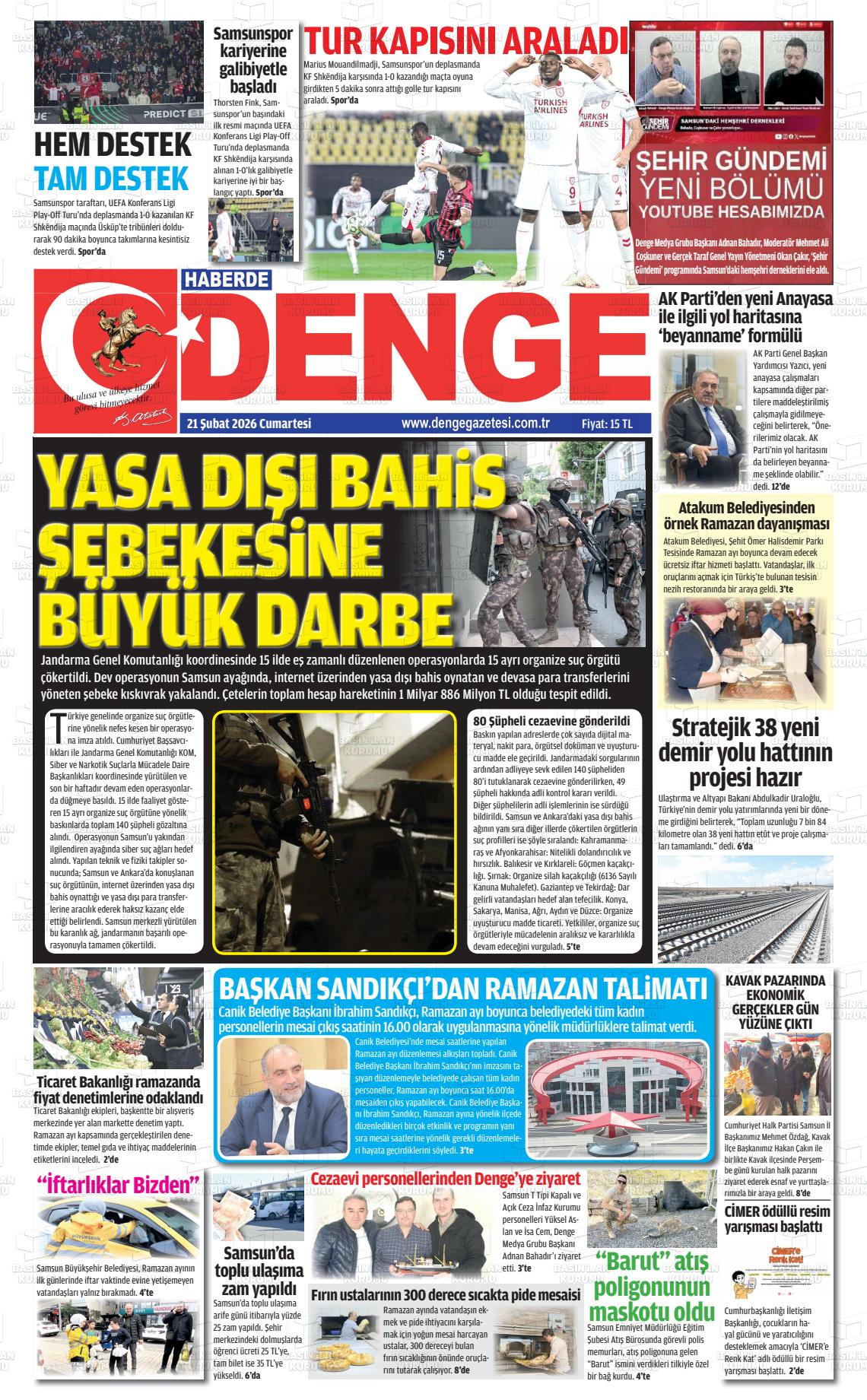 Samsun Haberdedenge 21.02.2026