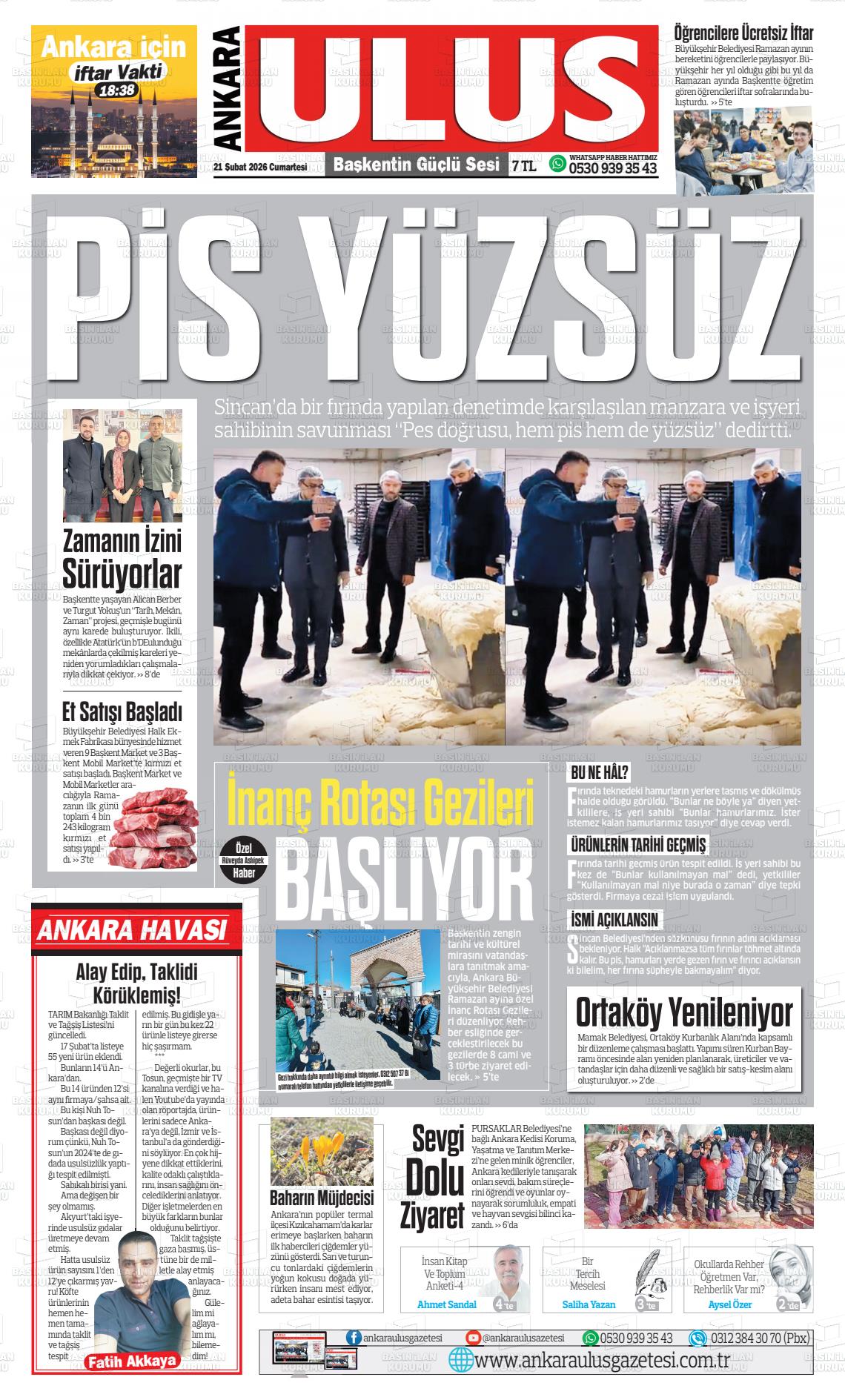 Ankara Habervaktim 21.02.2026