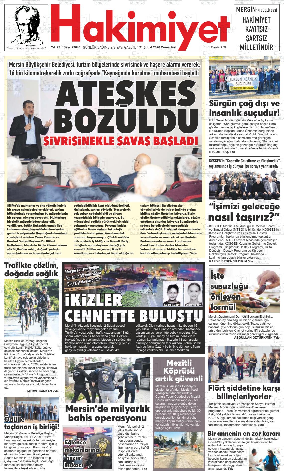 Konya Hakimiyet 21.02.2026