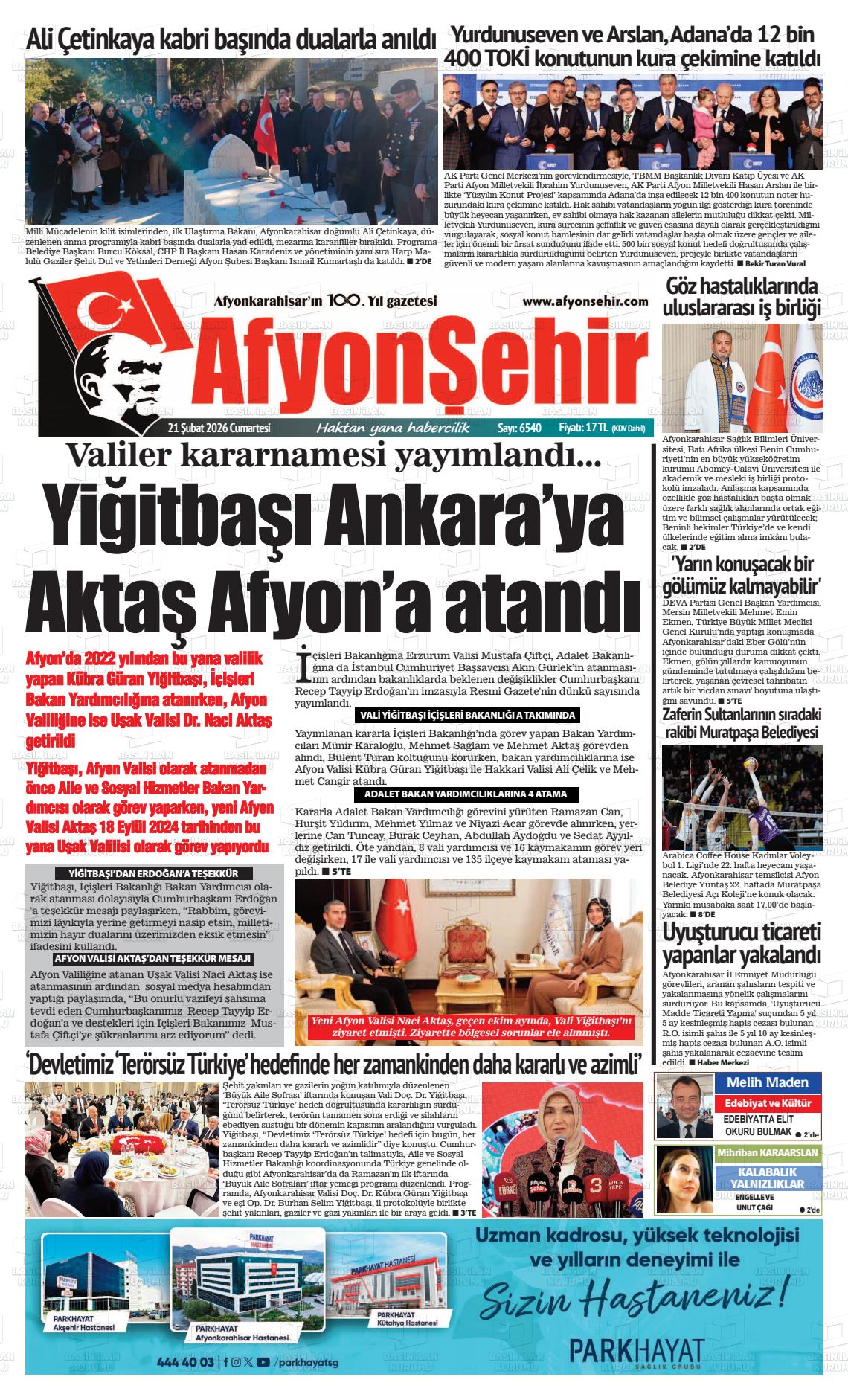 Afyonkarahisar Hisar 21.02.2026