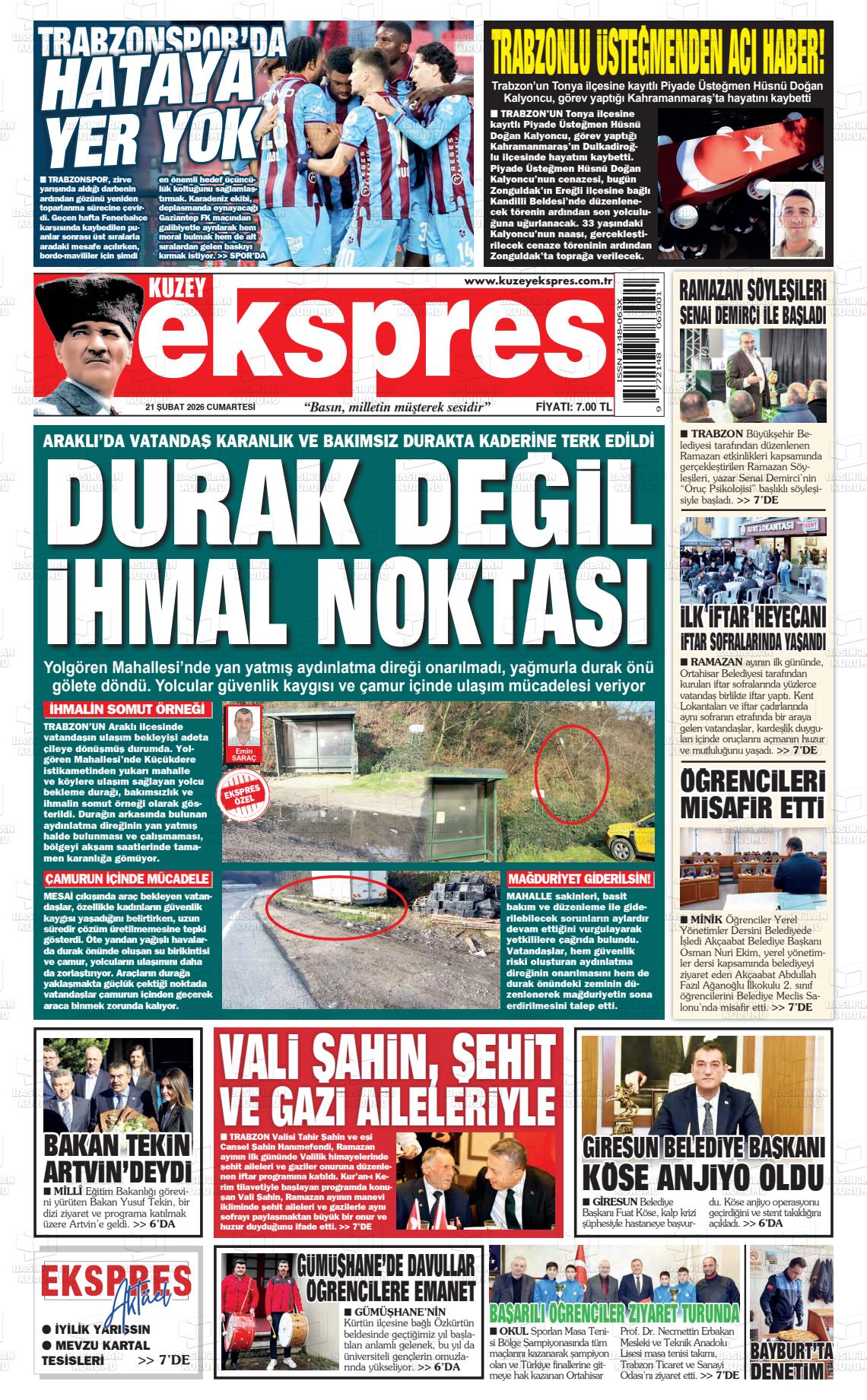 Trabzon Kuzeyekspres 21.02.2026