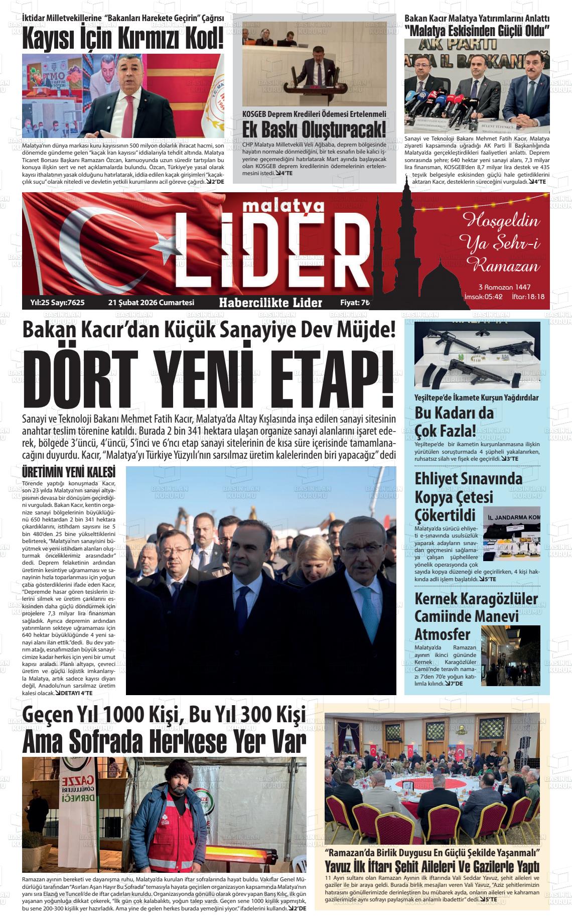 Malatya Sonsoz 21.02.2026