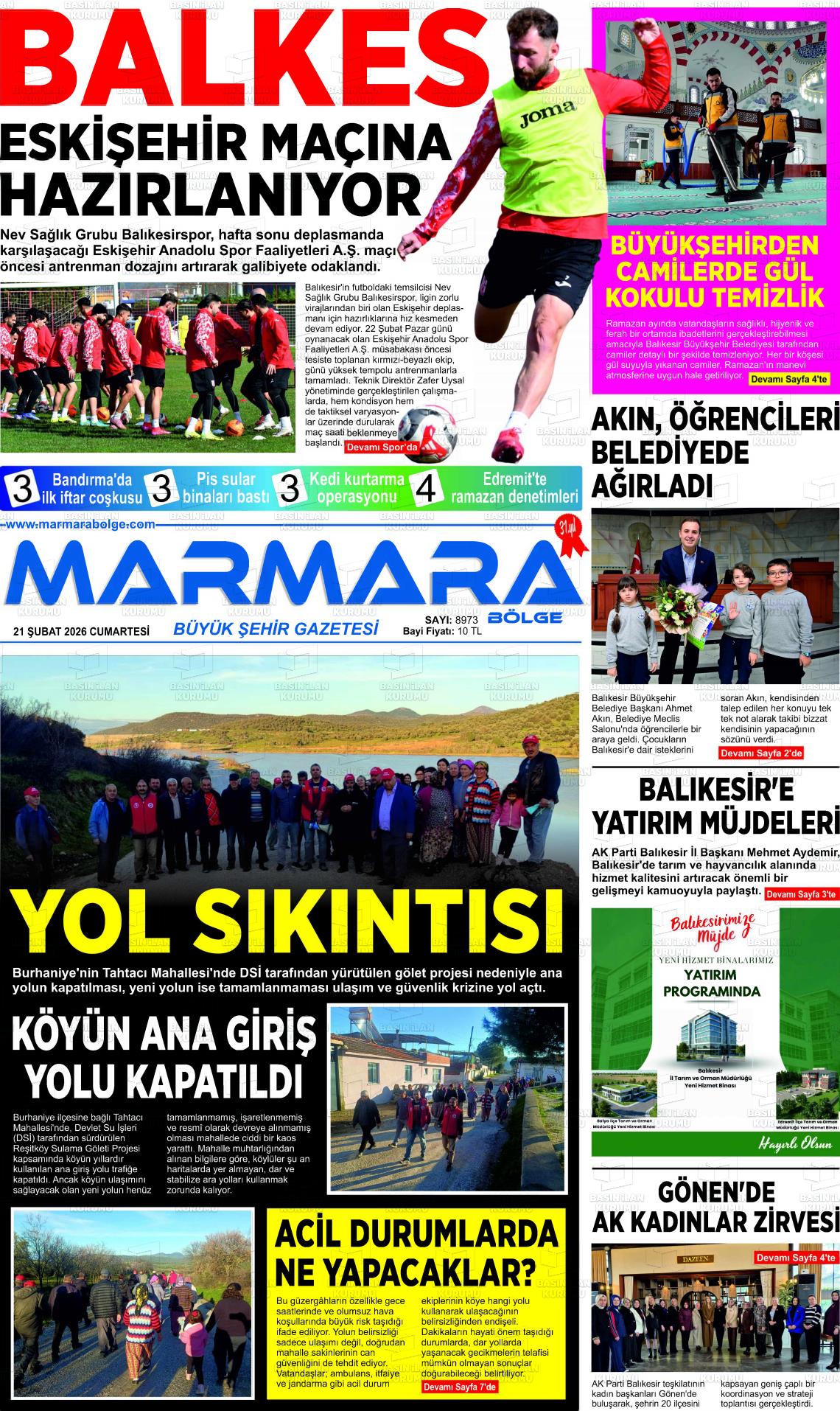 Balikesir Marmarabolge 21.02.2026