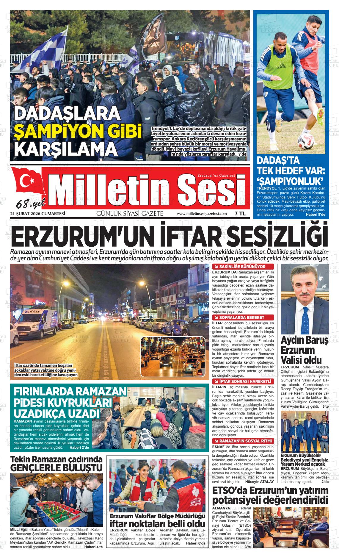 Erzurum Milletinsesi 21.02.2026