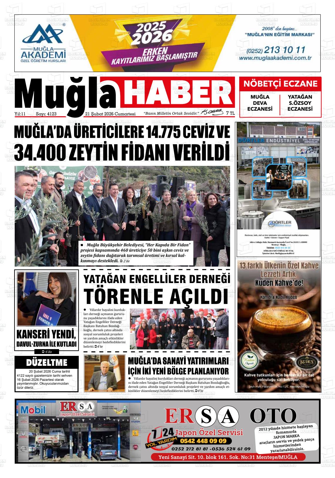 Mugla Haber 21.02.2026