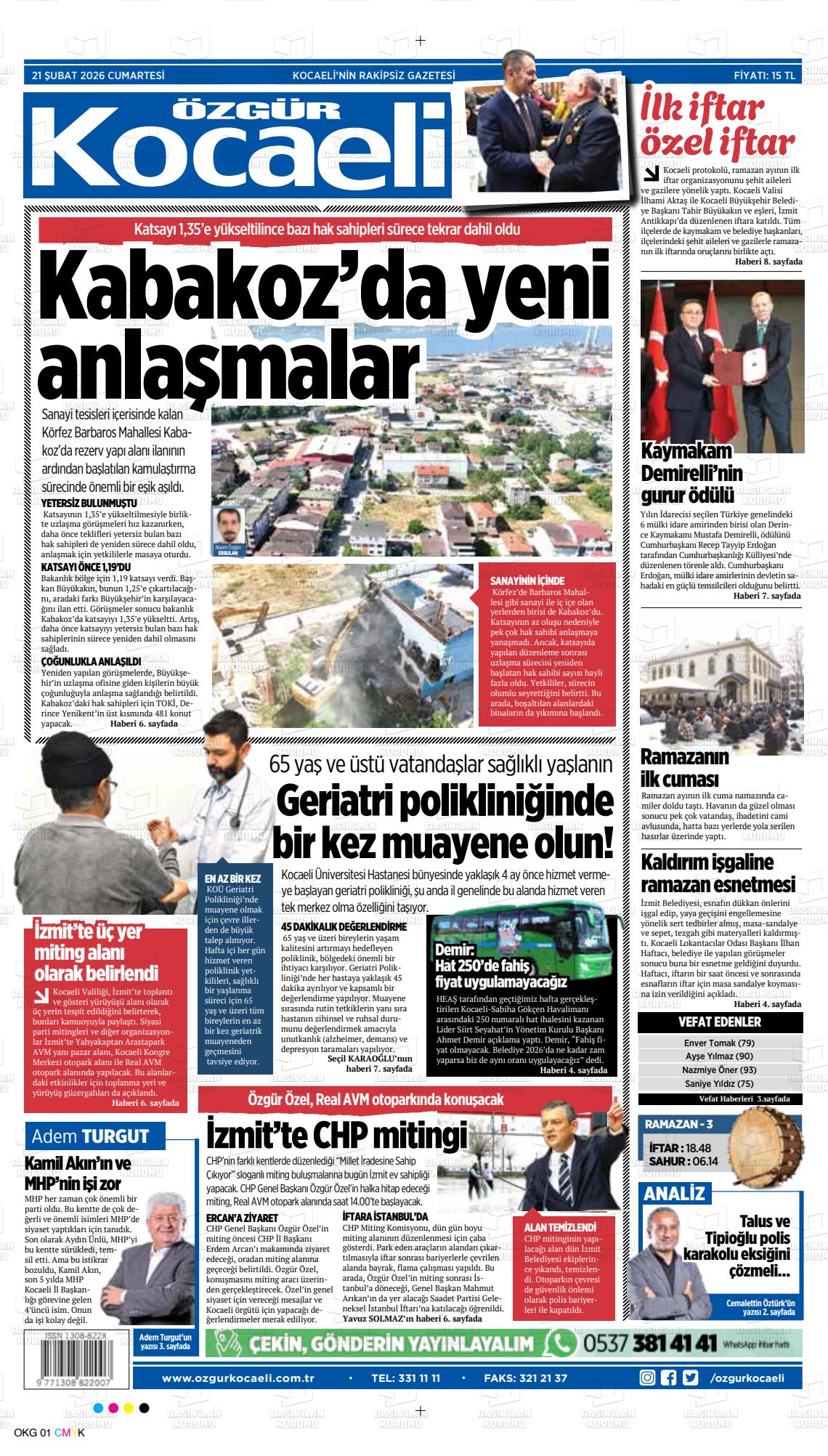 Kocaeli Ozgur 21.02.2026