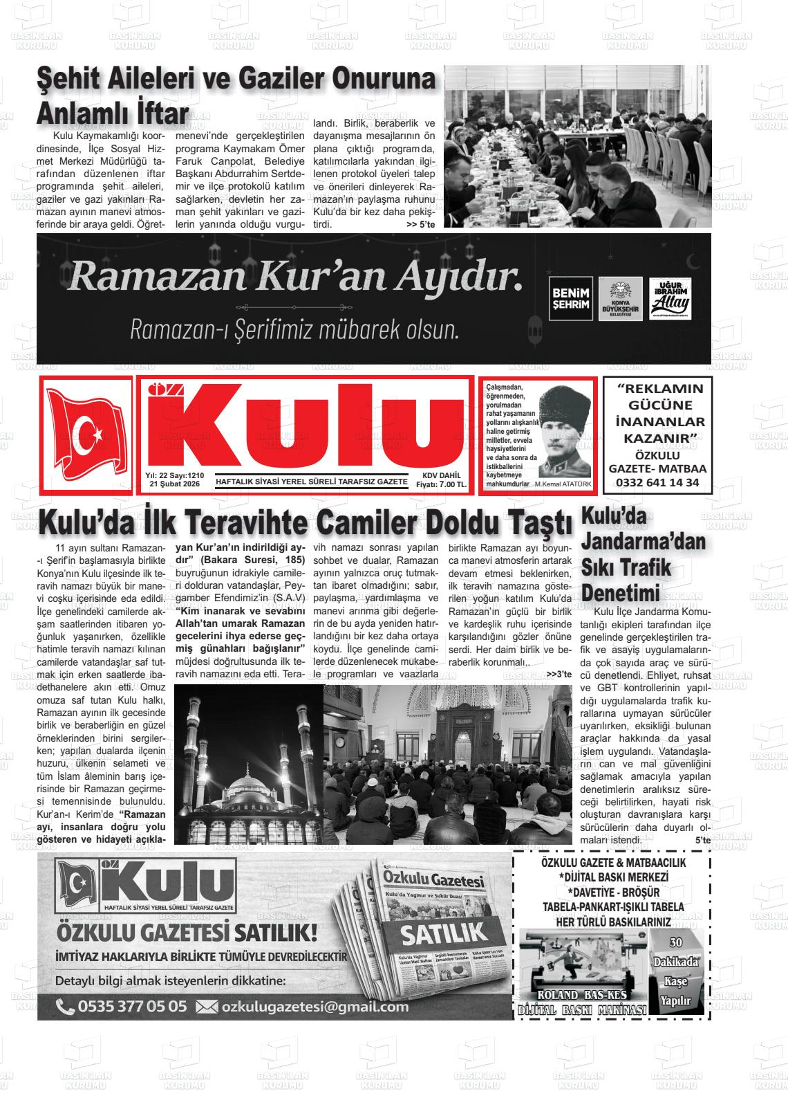Konya Ozkulu 21.02.2026