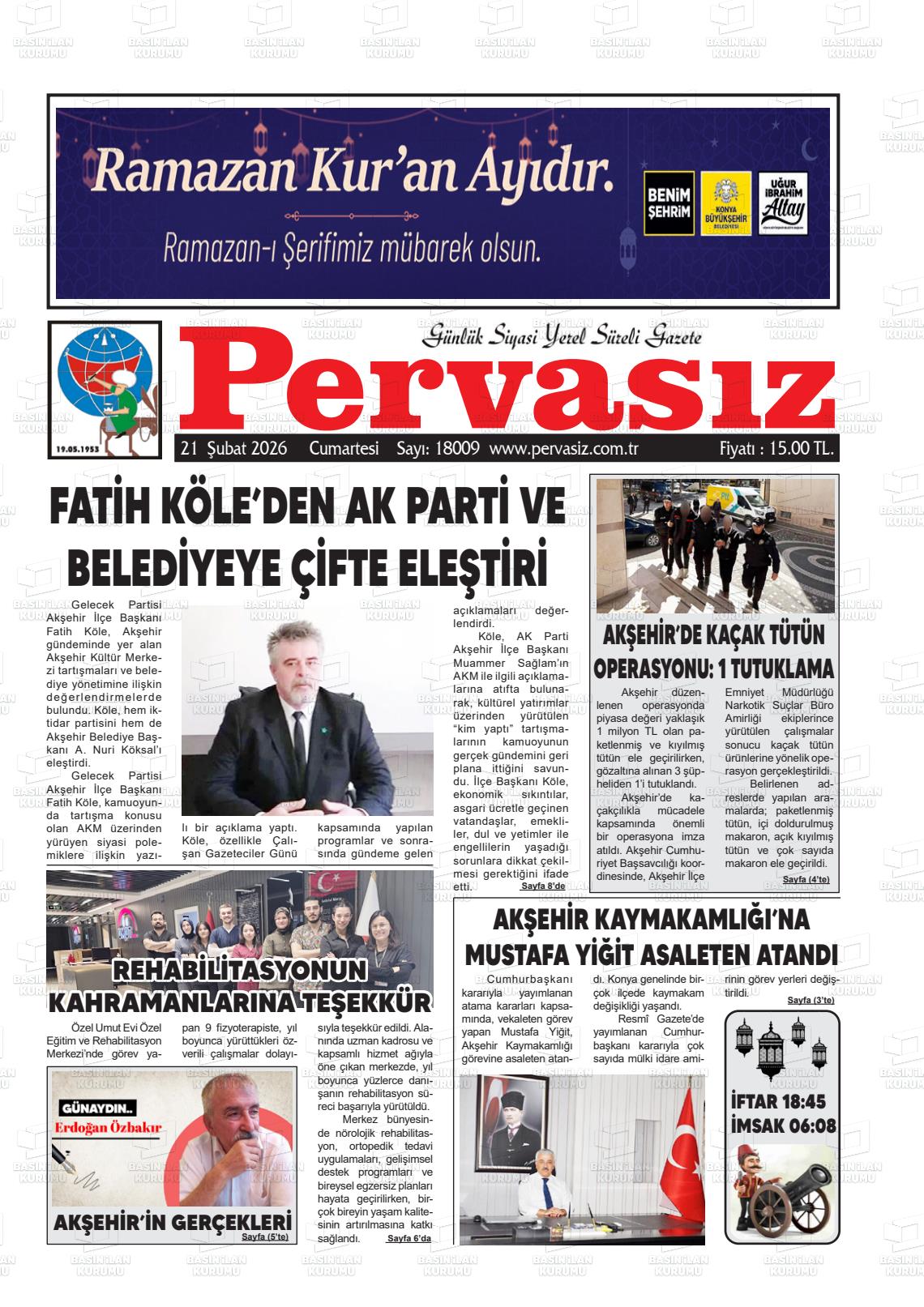 Konya Pervasiz 21.02.2026