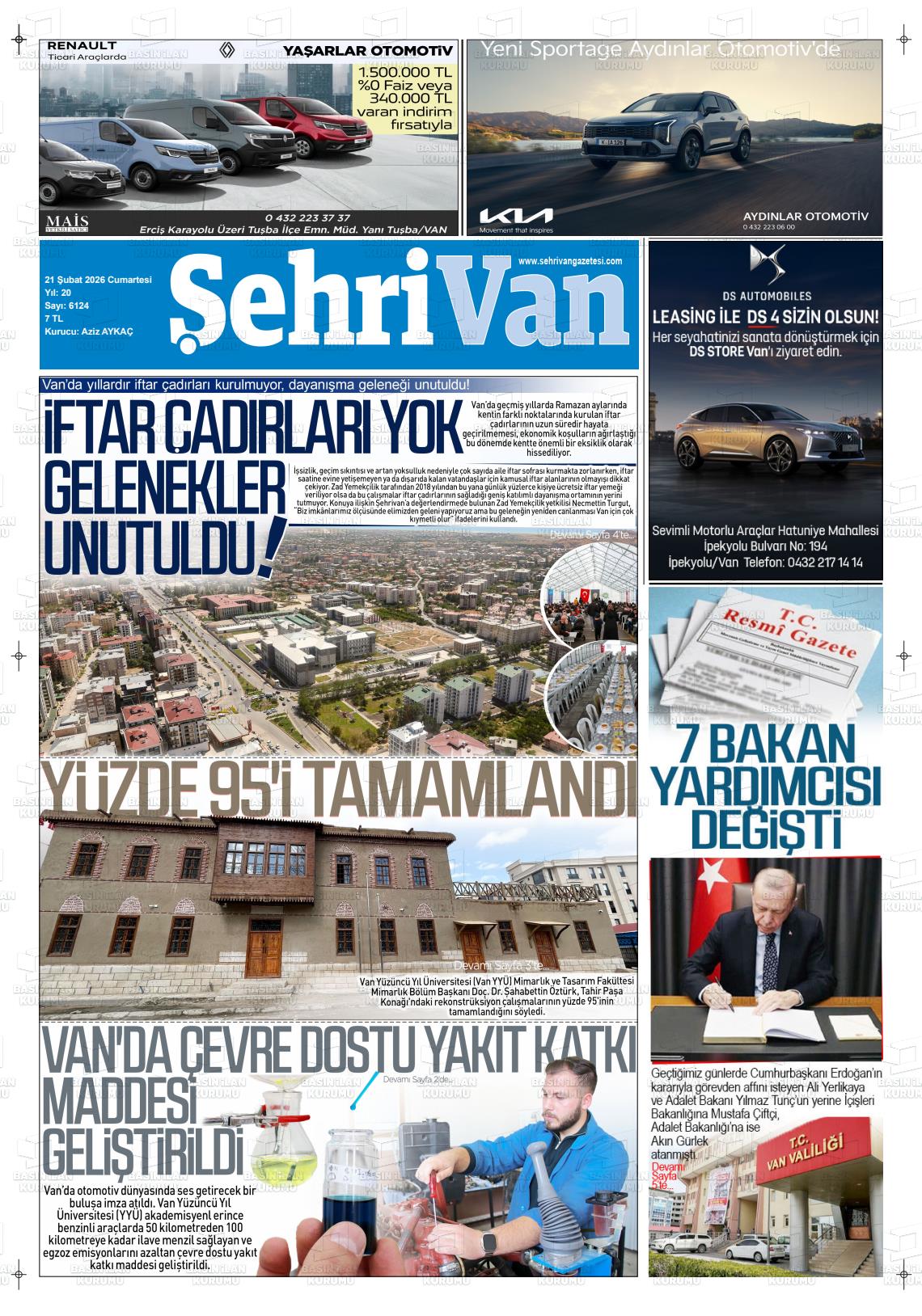 Van Sehri 21.02.2026