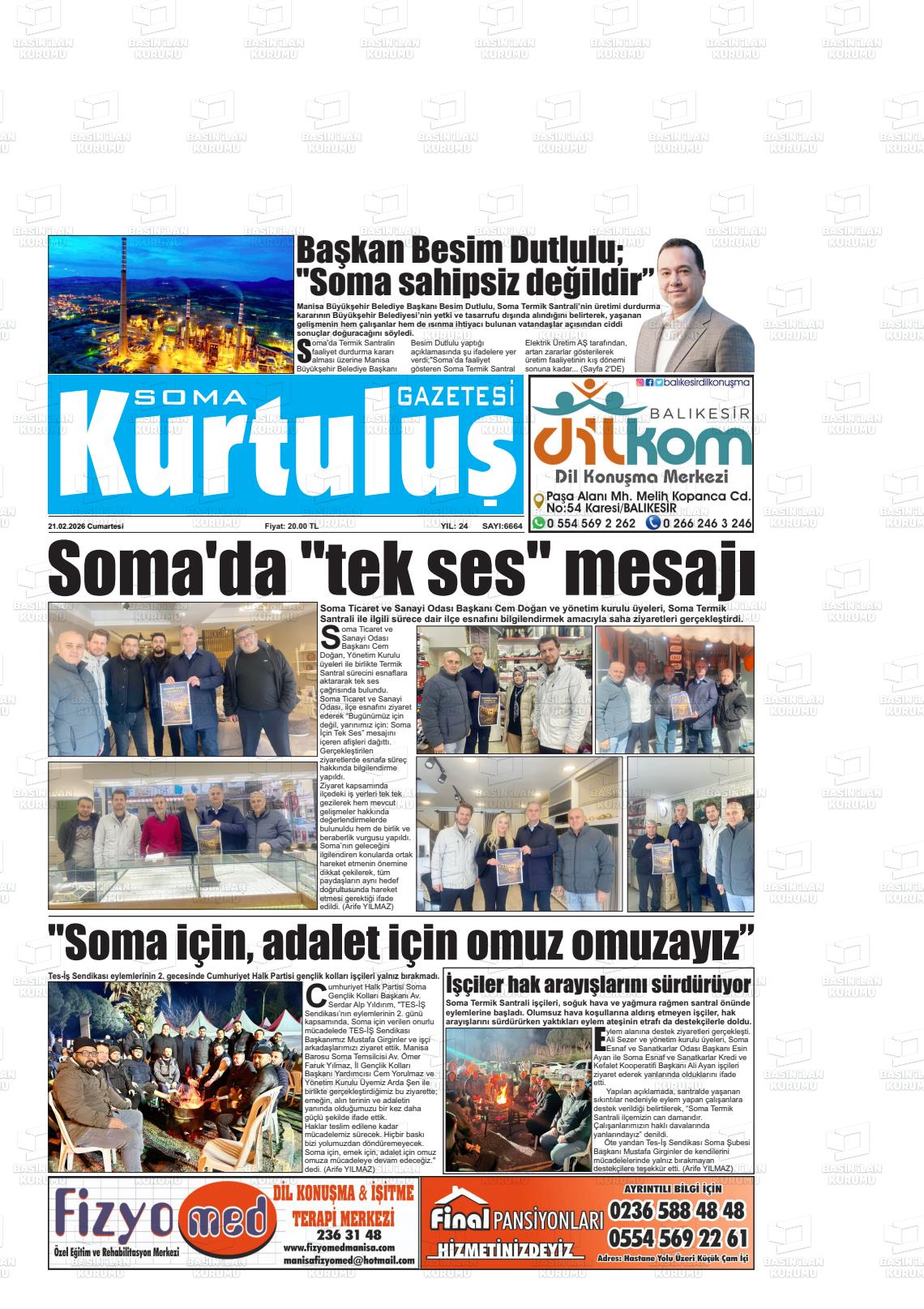 Manisa Somagundem 21.02.2026