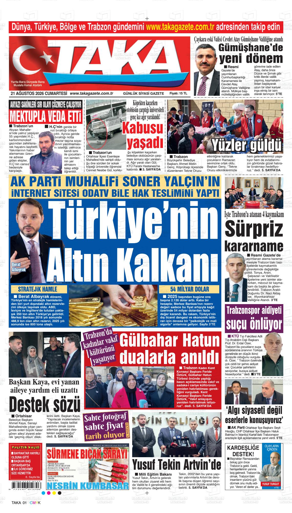 Trabzon Taka 21.02.2026