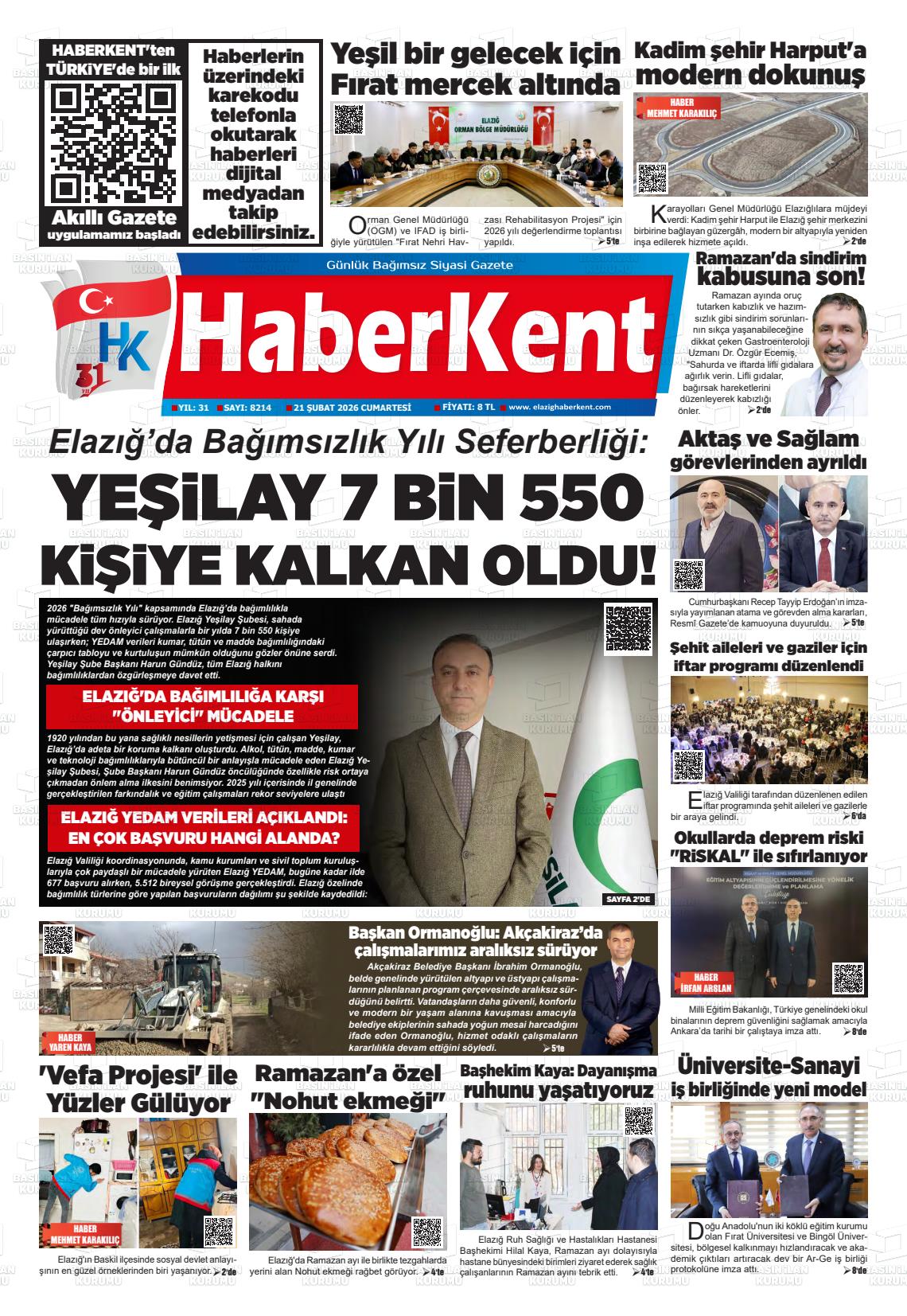 Elazig Yenicag 21.02.2026