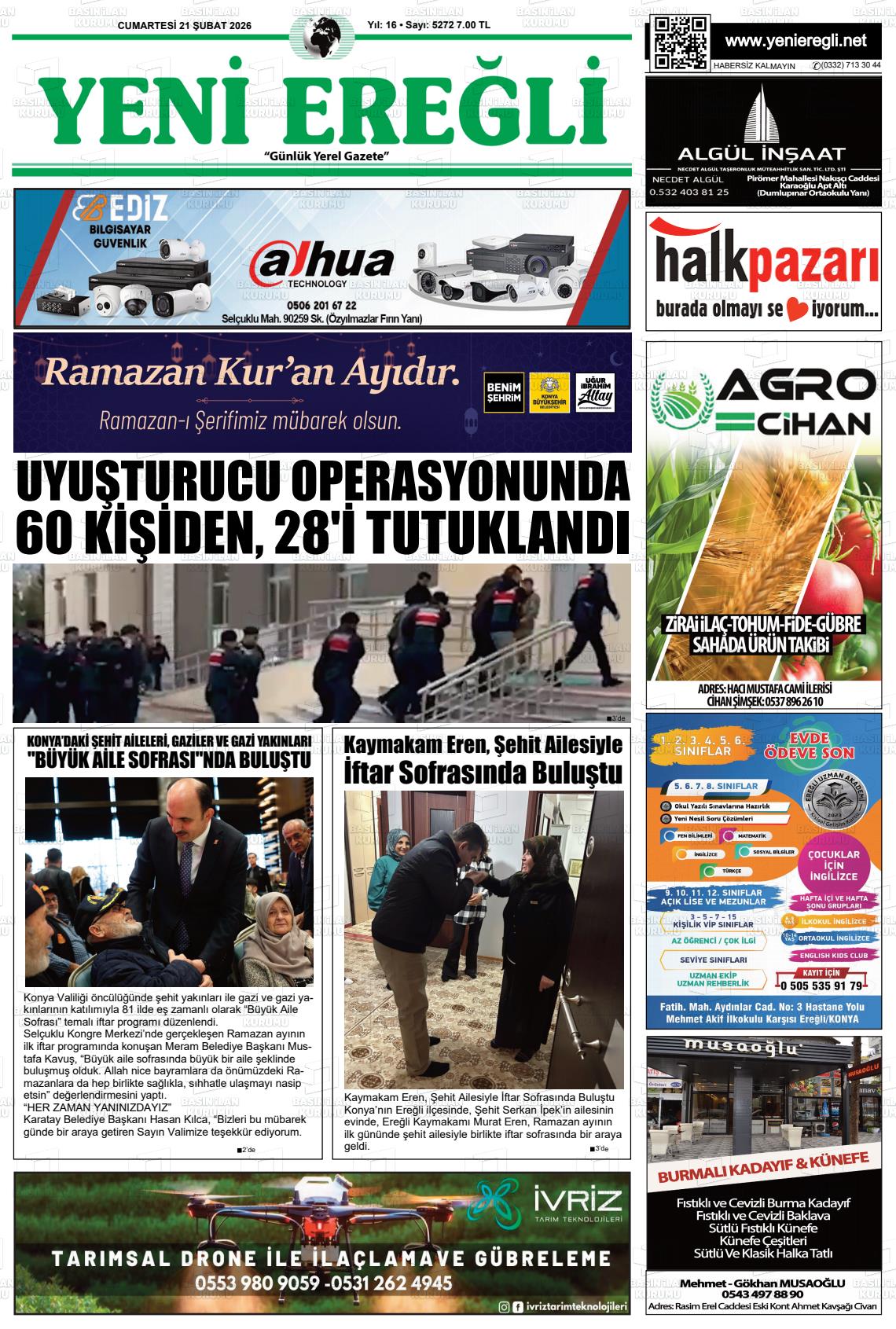 Konya Yenieregli 21.02.2026