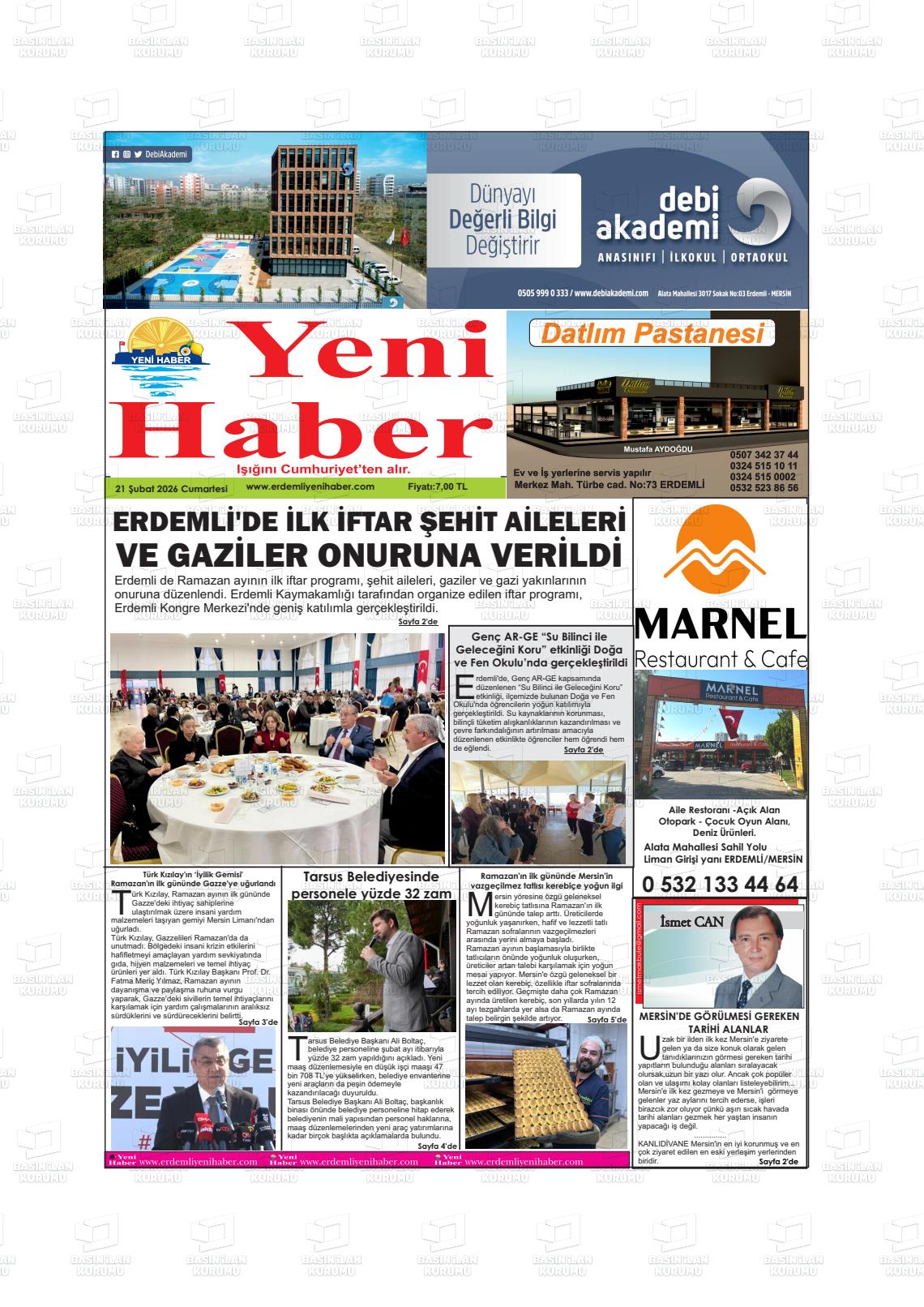 Konya Yenihaber 21.02.2026